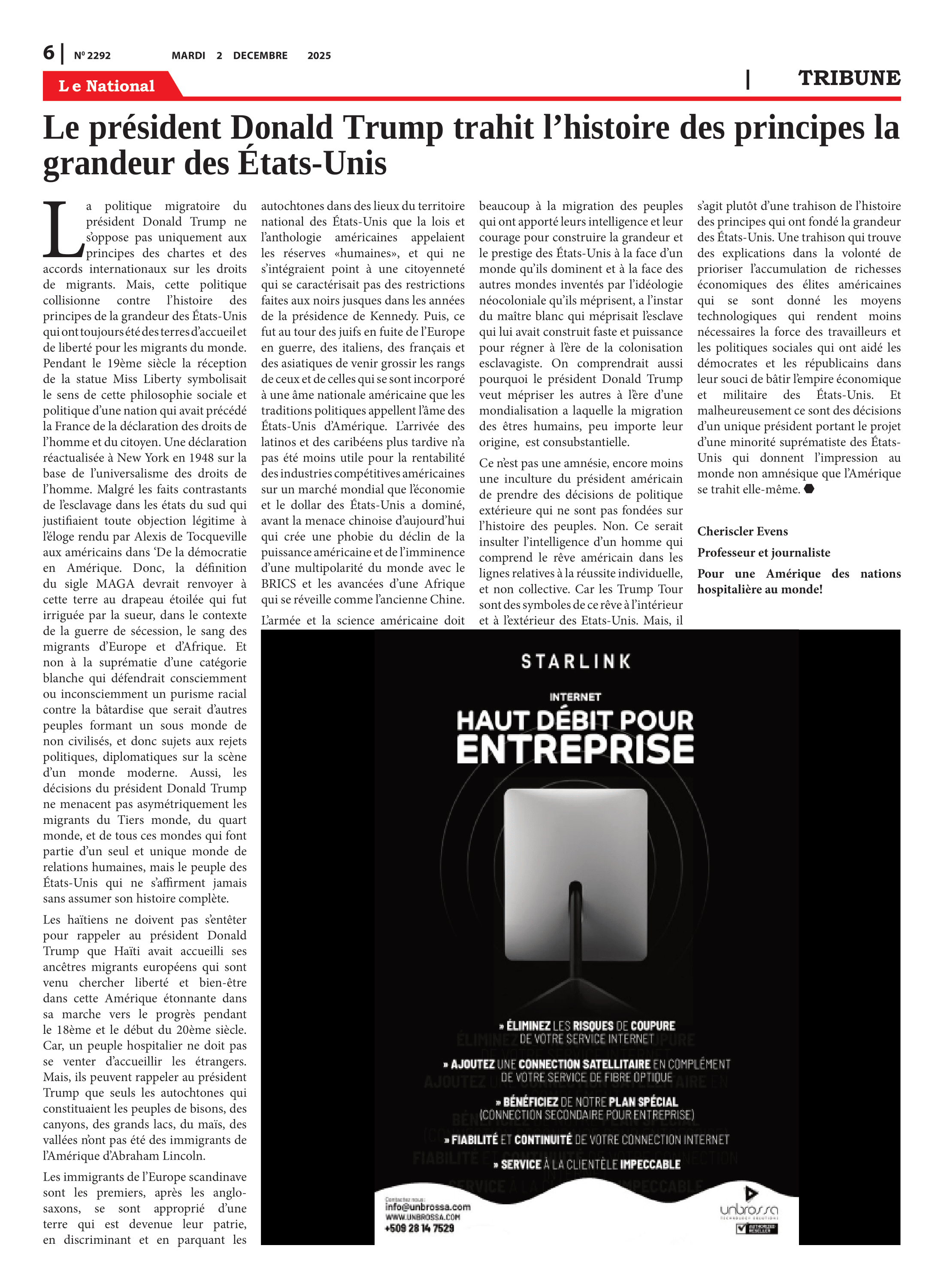 Page 6 de l'édition 2292