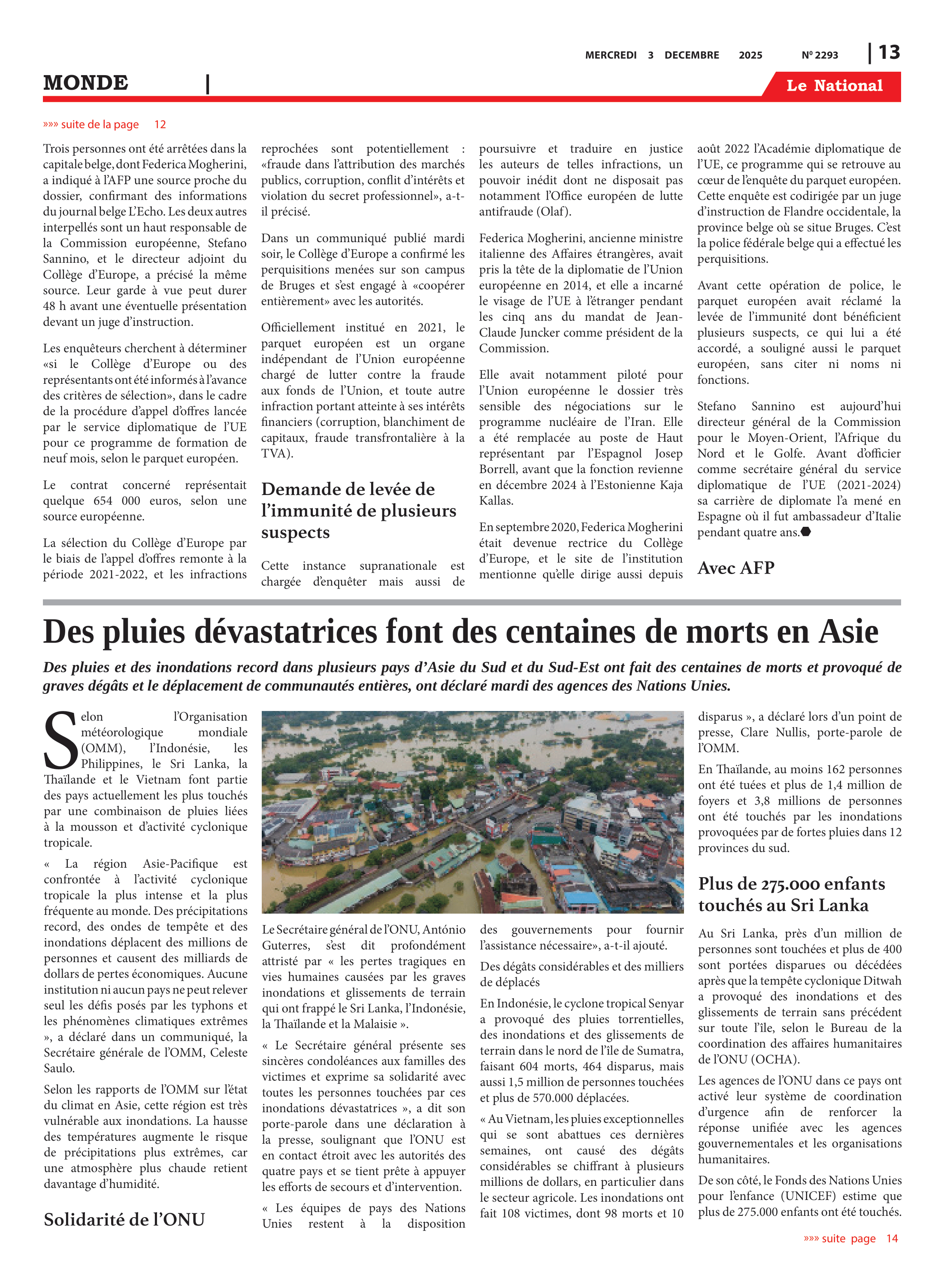 Page 13 de l'édition 2293