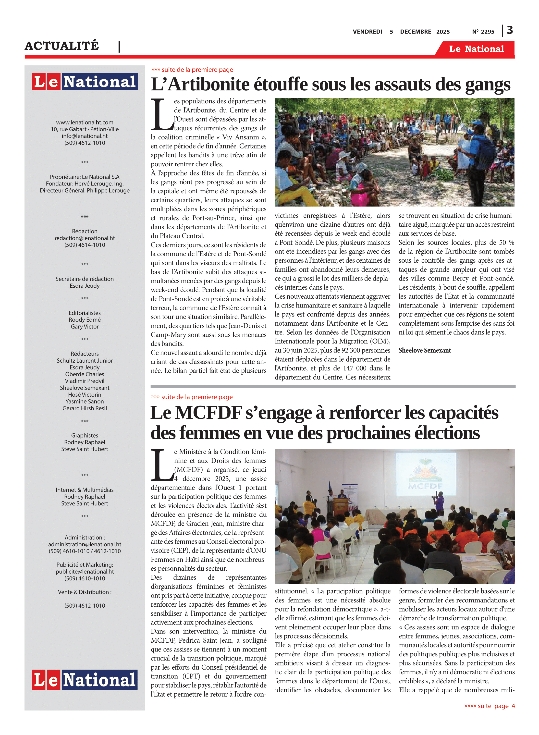 Page 3 de l'édition 2295