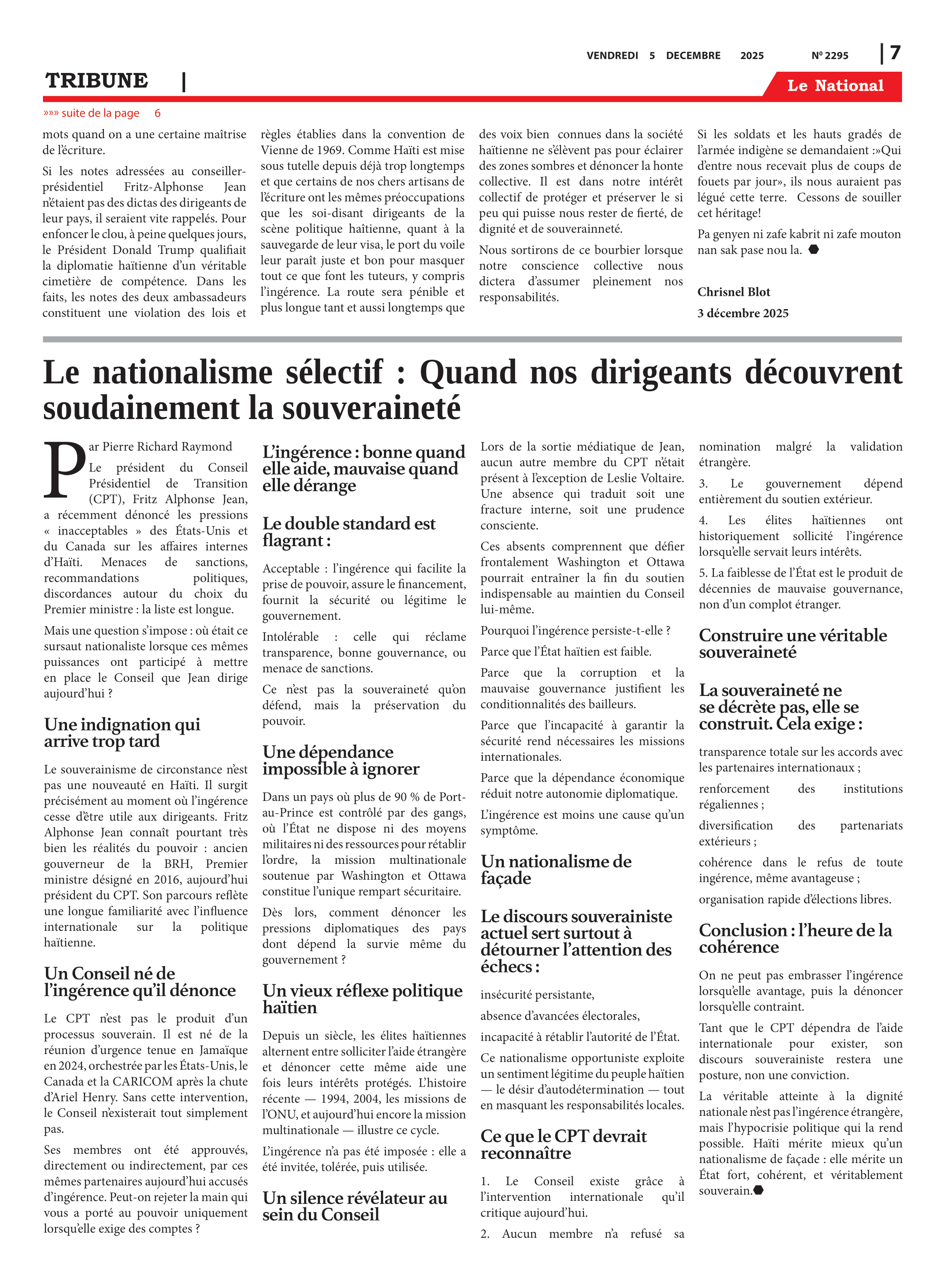 Page 7 de l'édition 2295