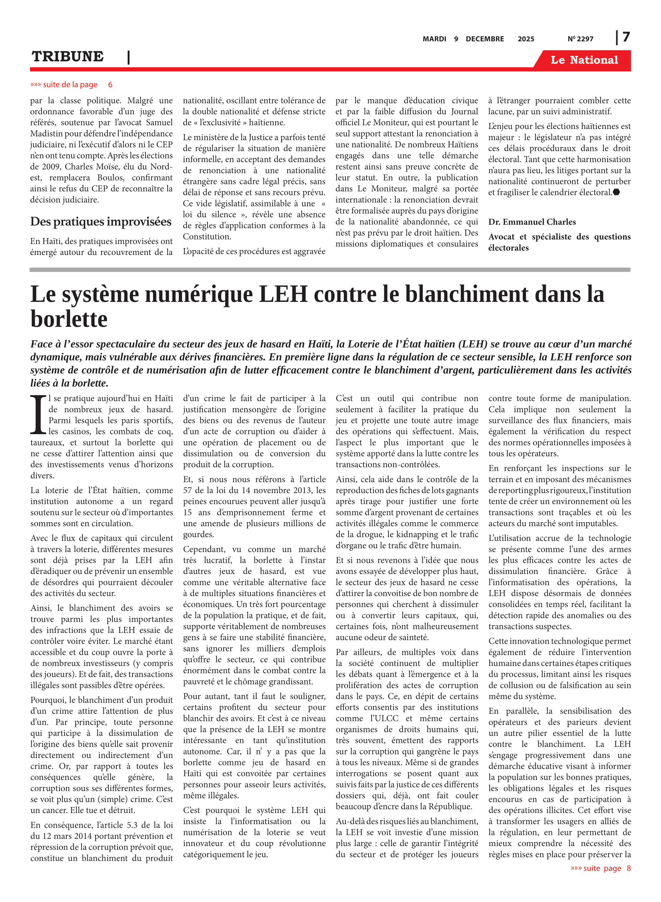Page 7 de l'édition 2297