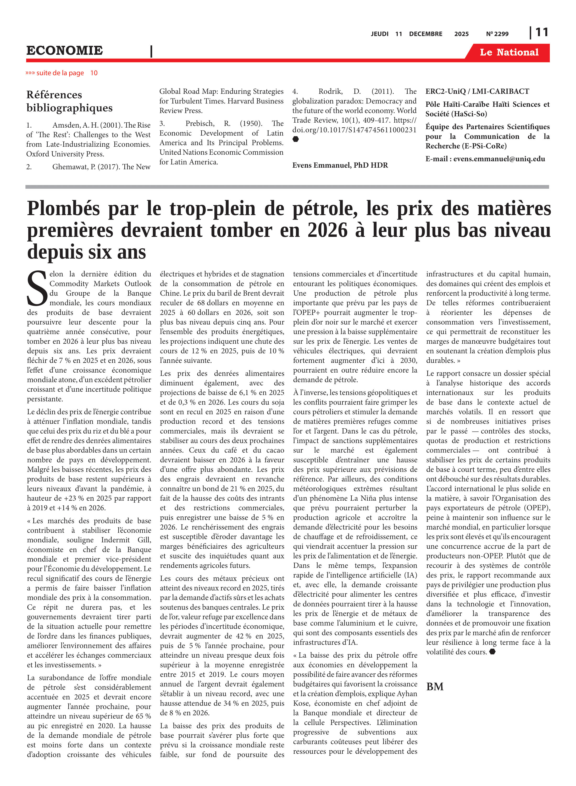 Page 11 de l'édition 2299