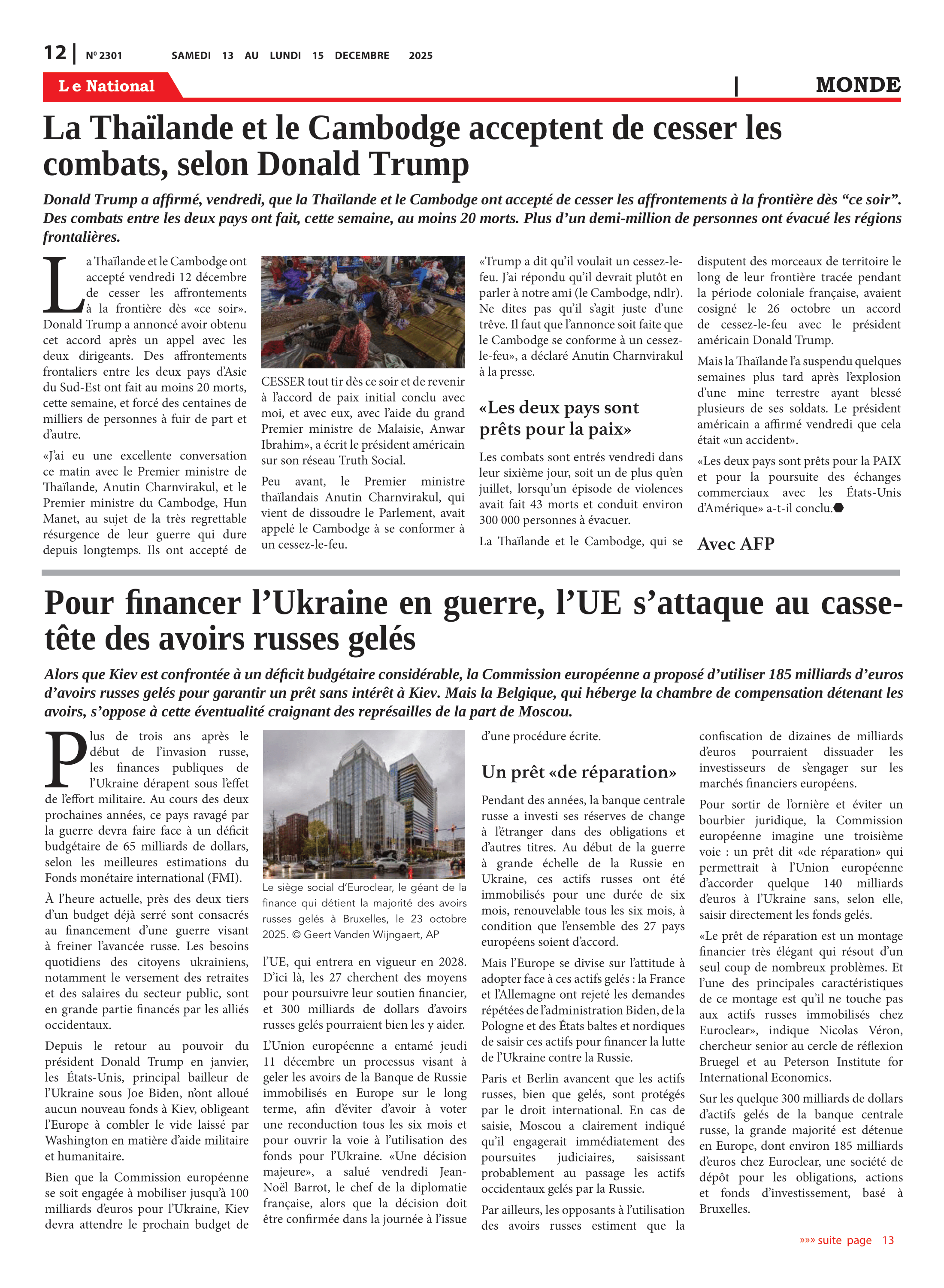 Page 12 de l'édition 2301
