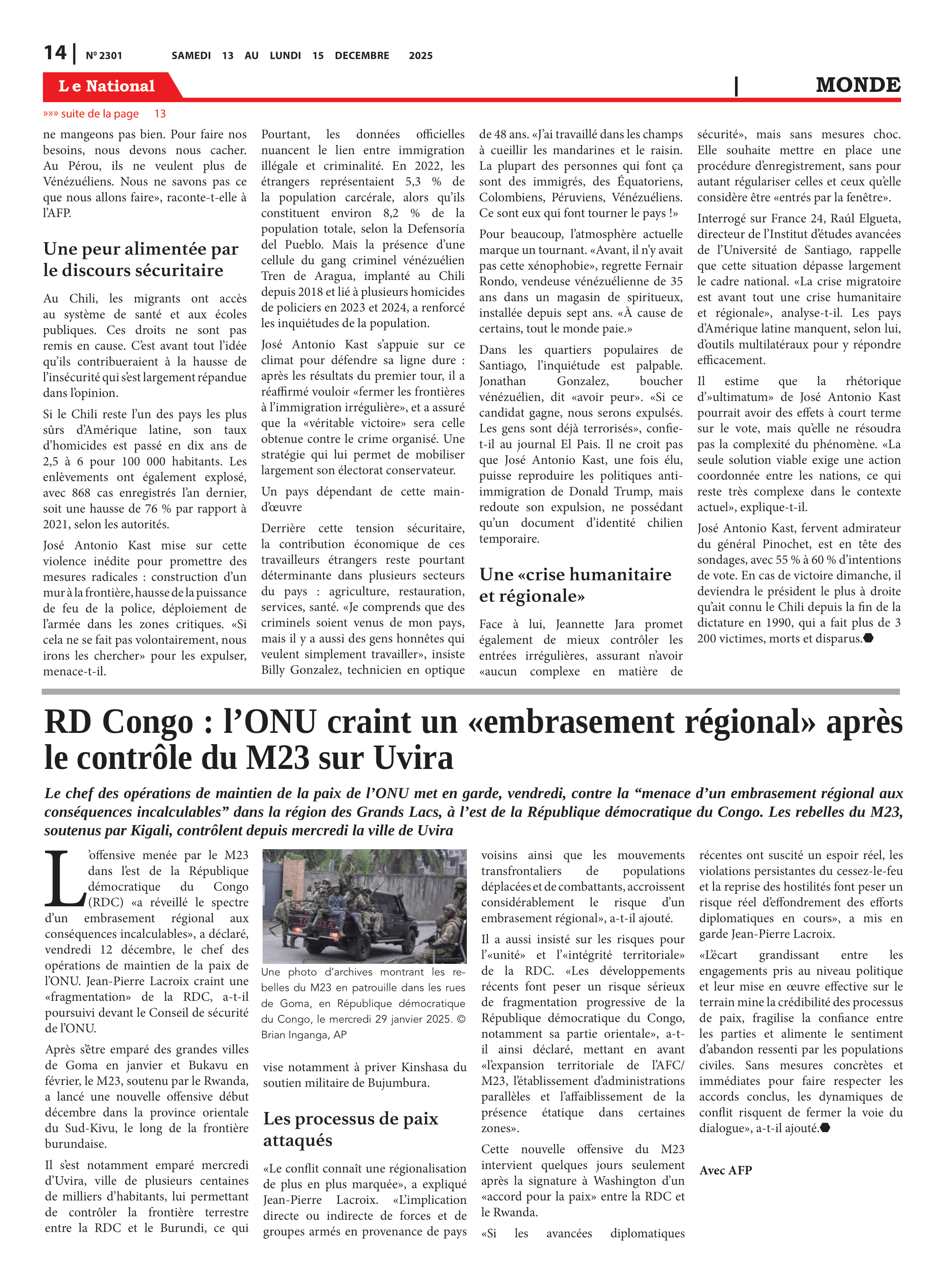 Page 14 de l'édition 2301