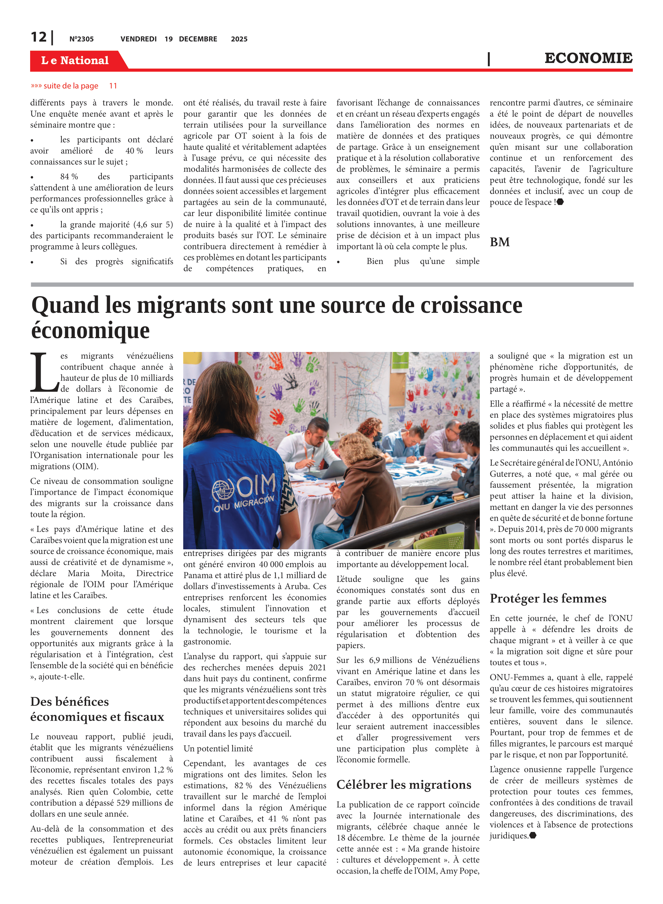 Page 12 de l'édition 2305