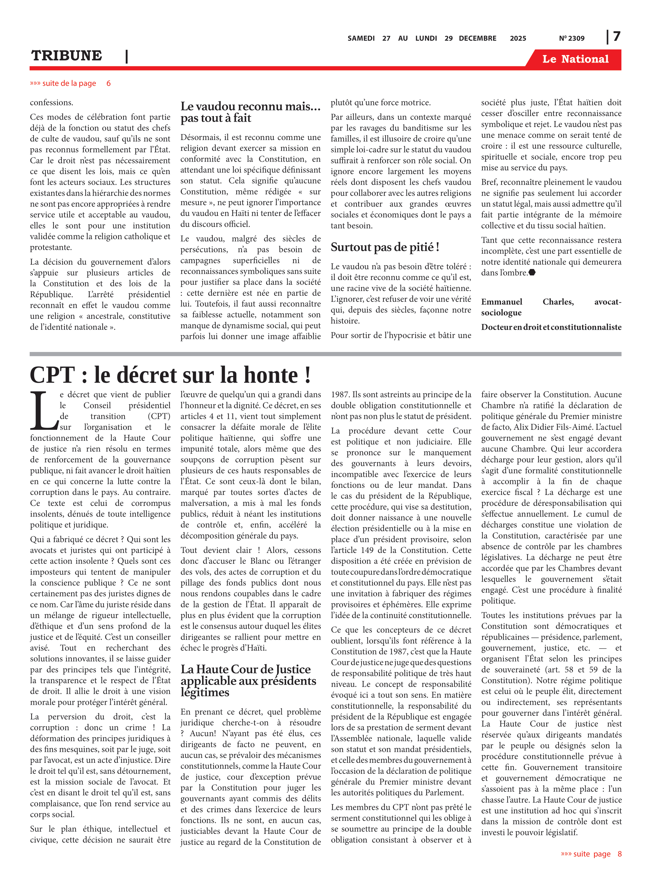 Page 7 de l'édition 2309