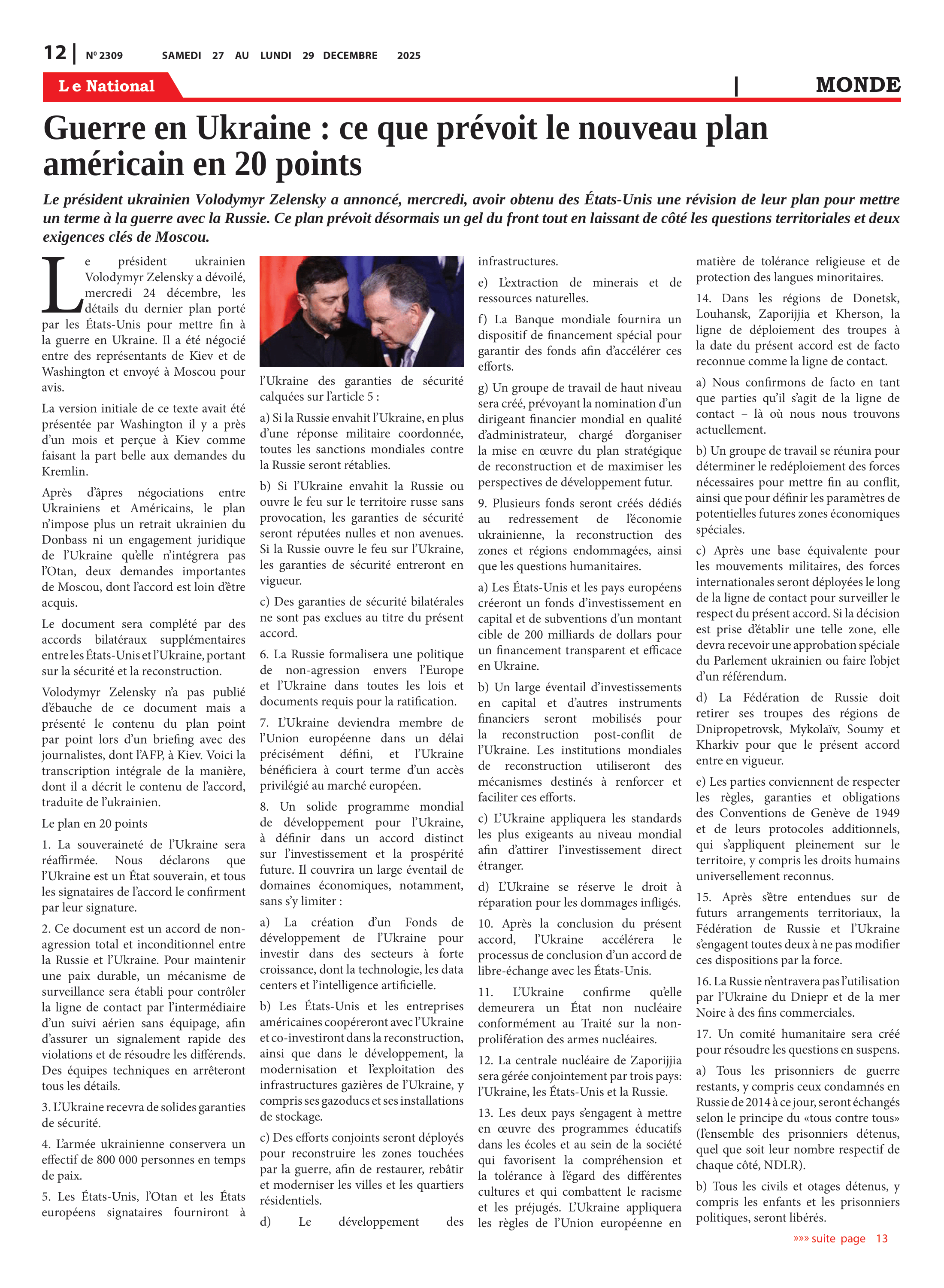 Page 12 de l'édition 2309