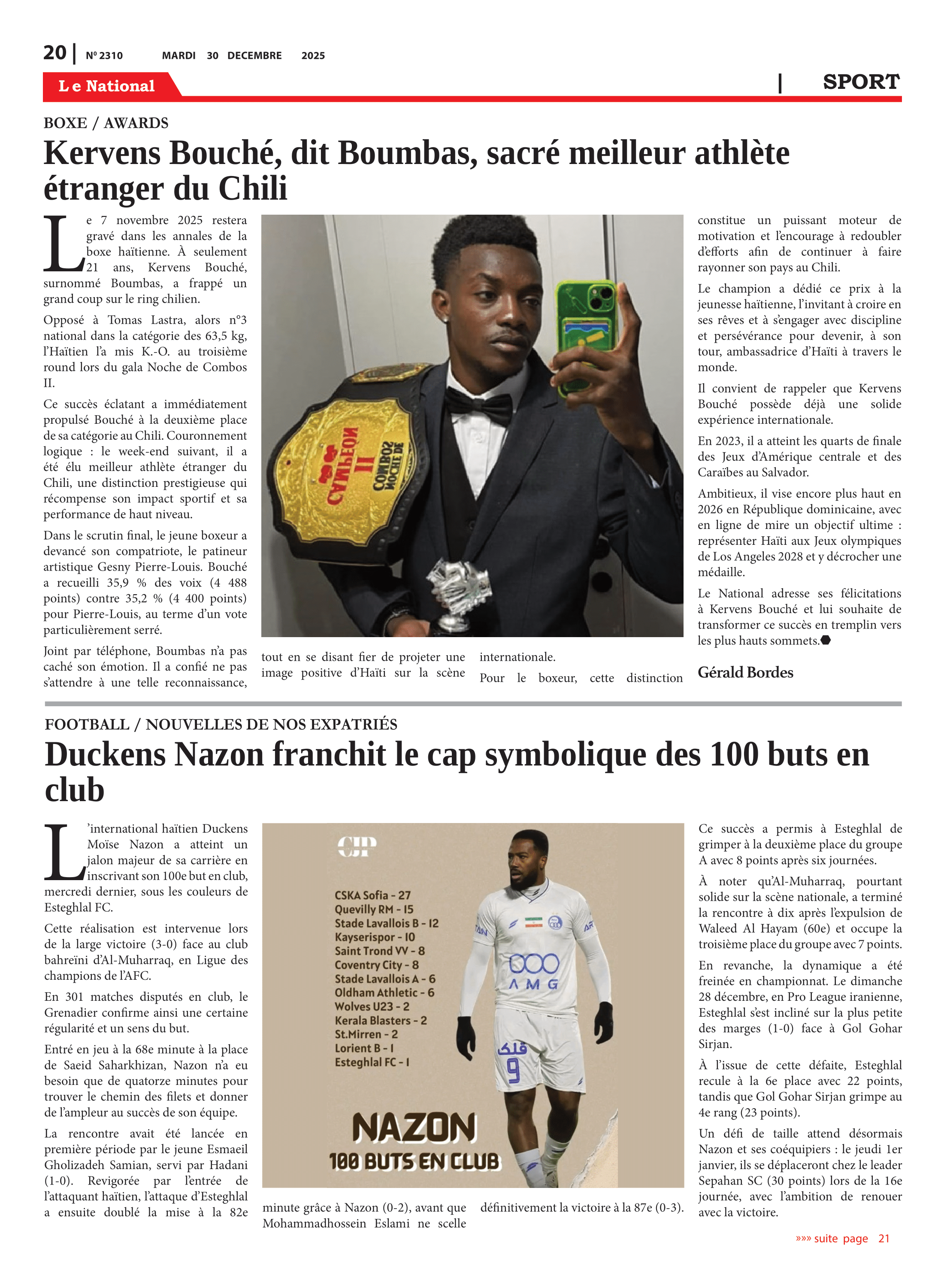 Page 20 de l'édition 2310