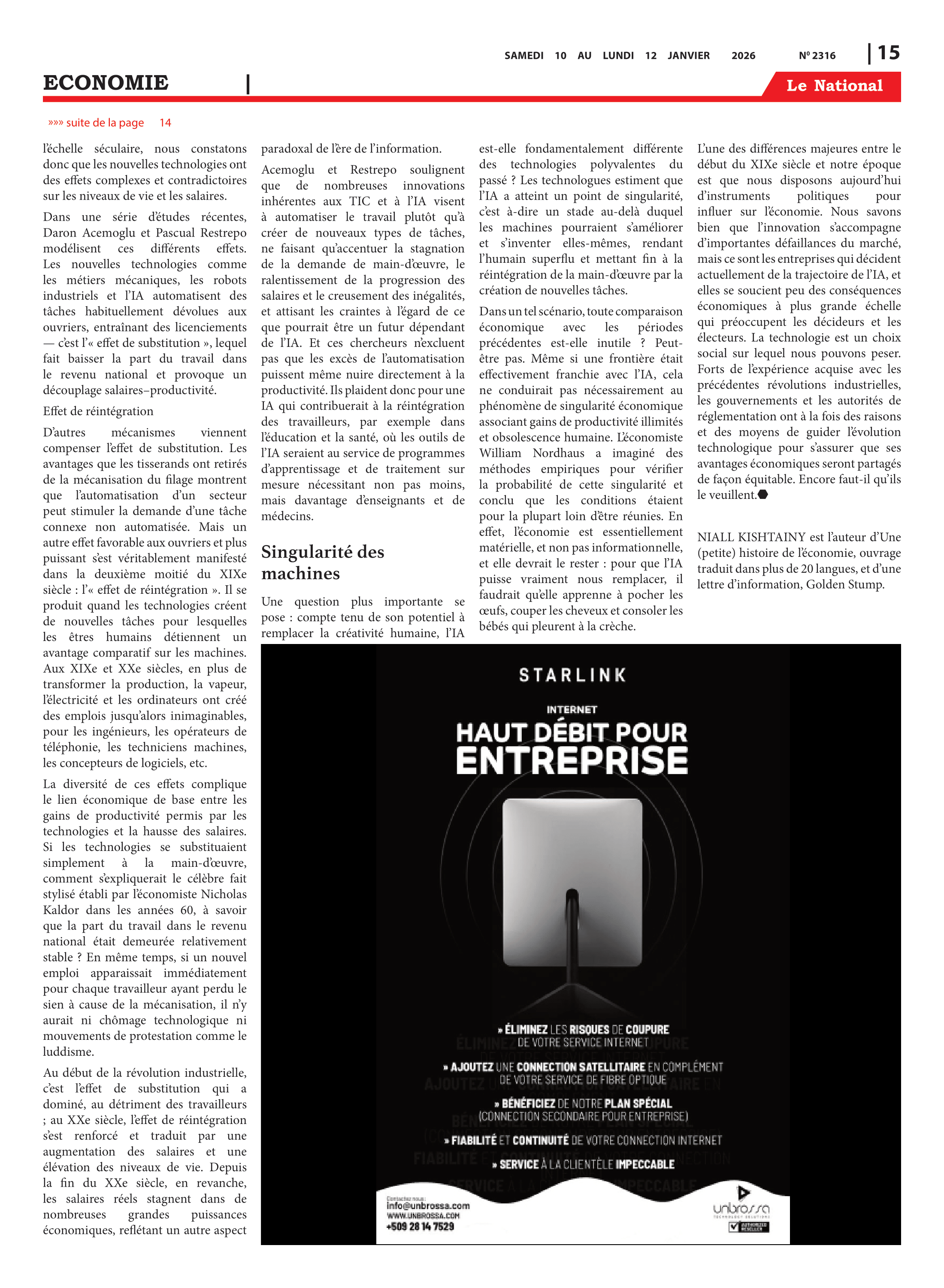 Page 15 de l'édition 2316
