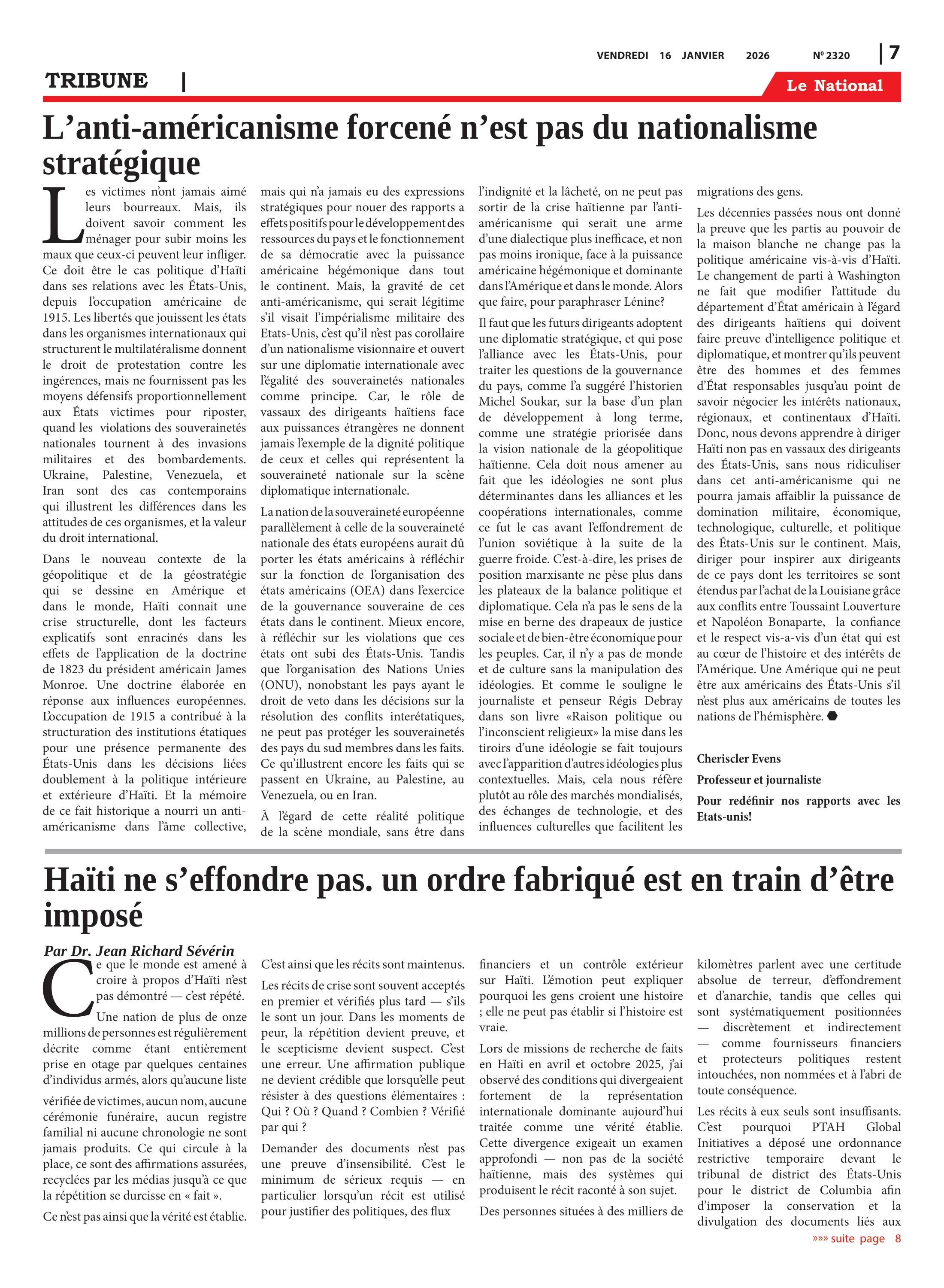 Page 7 de l'édition 2320