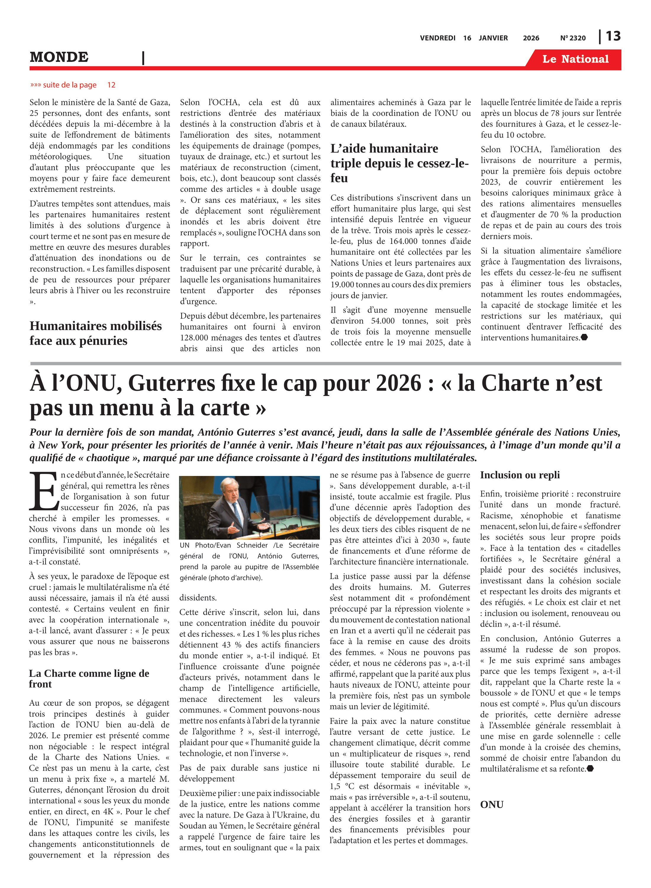 Page 13 de l'édition 2320