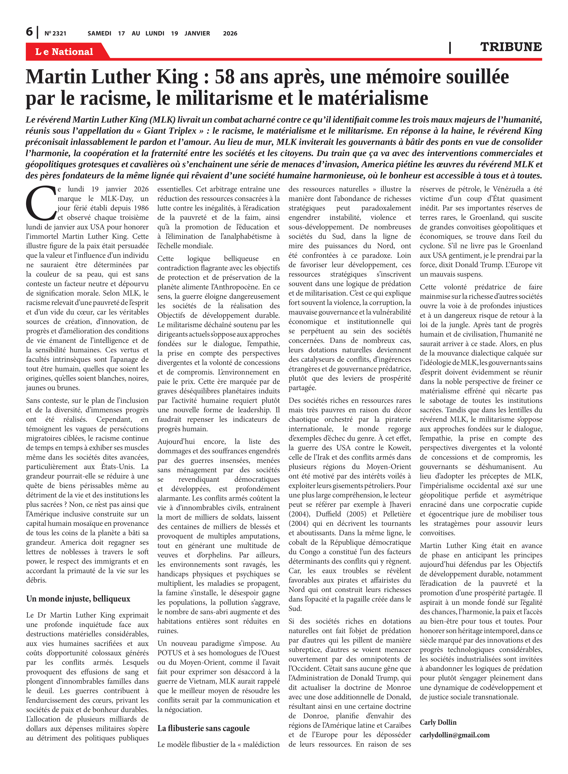 Page 6 de l'édition 2321