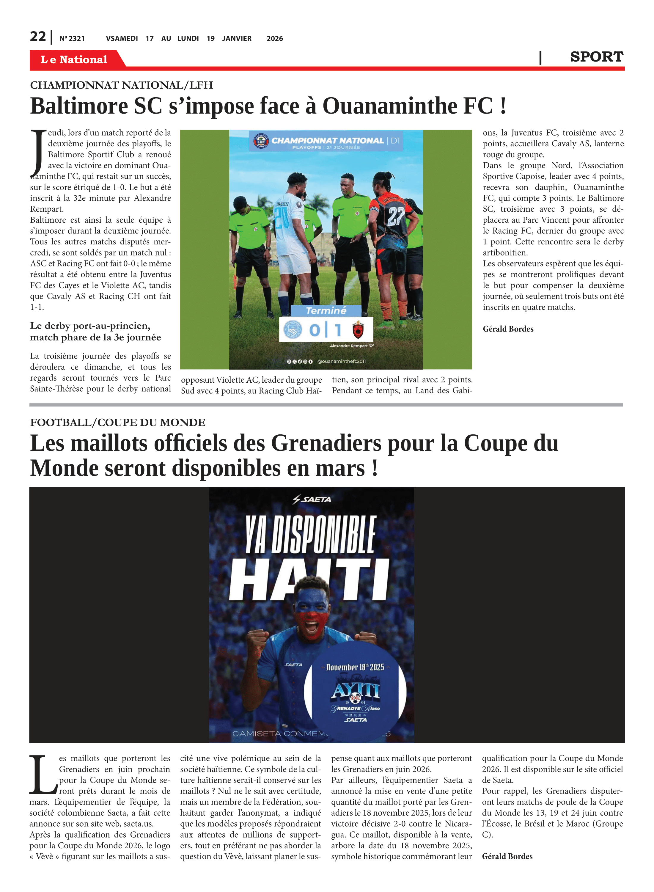 Page 22 de l'édition 2321