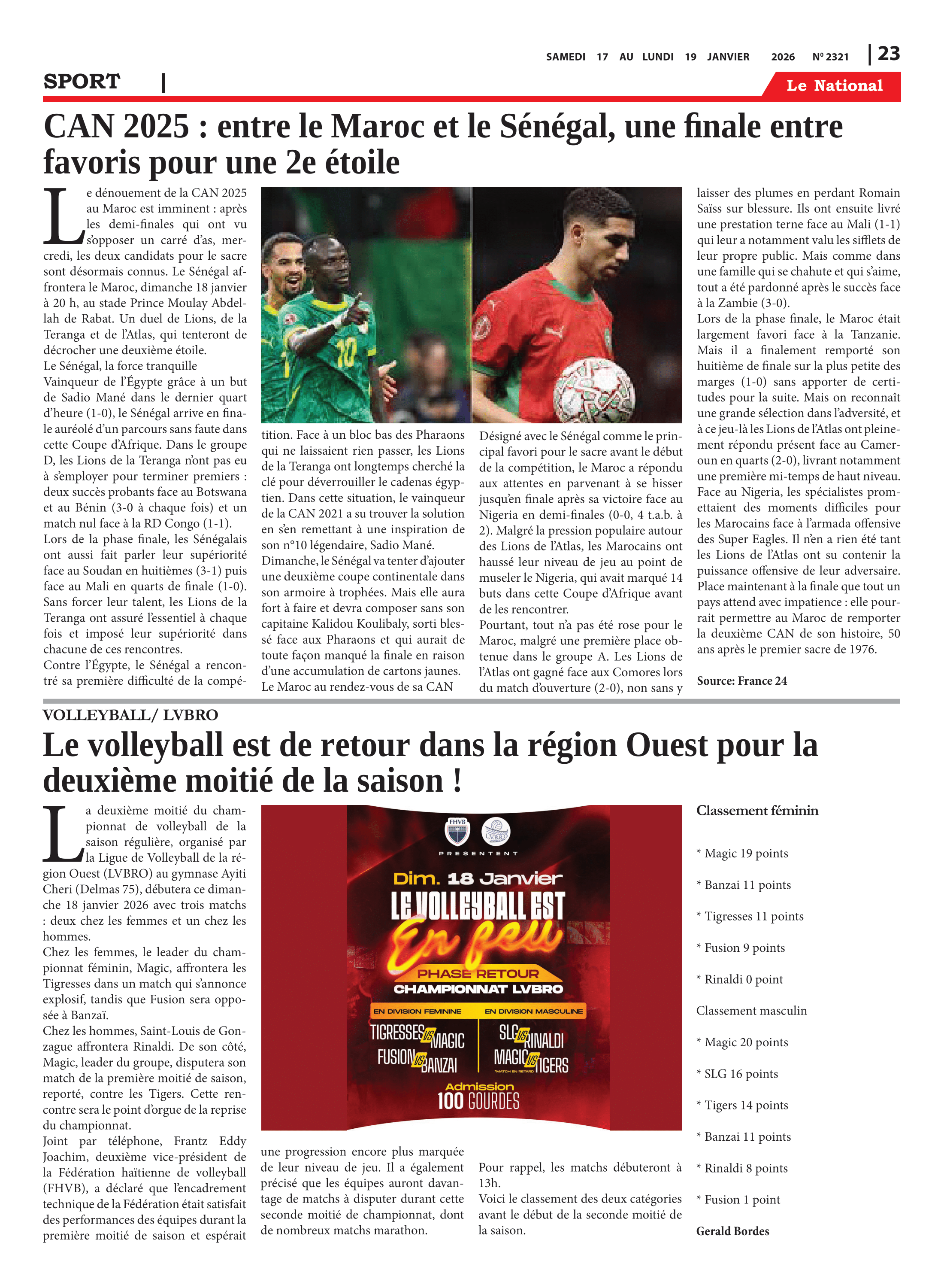 Page 23 de l'édition 2321