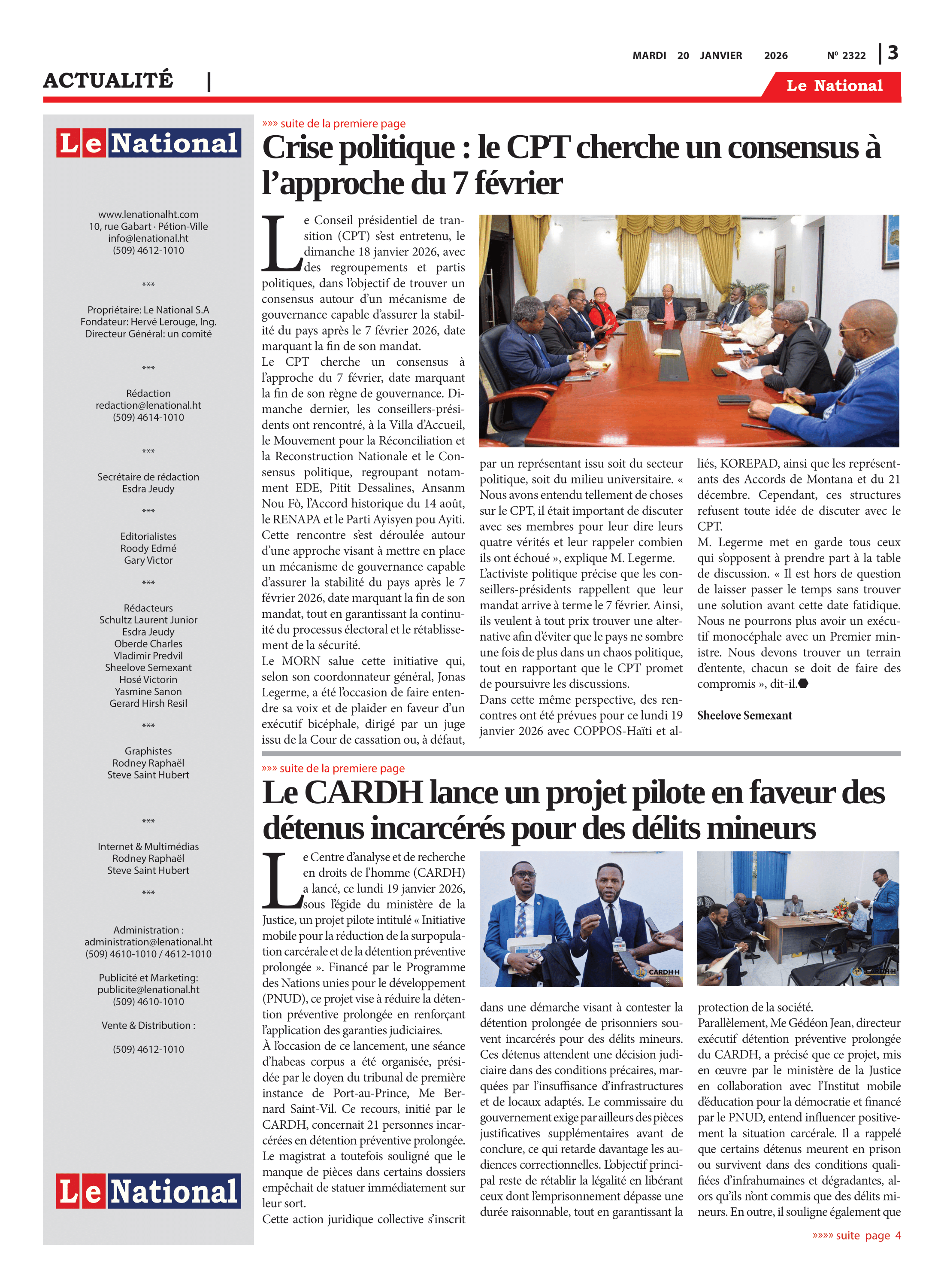Page 3 de l'édition 2322
