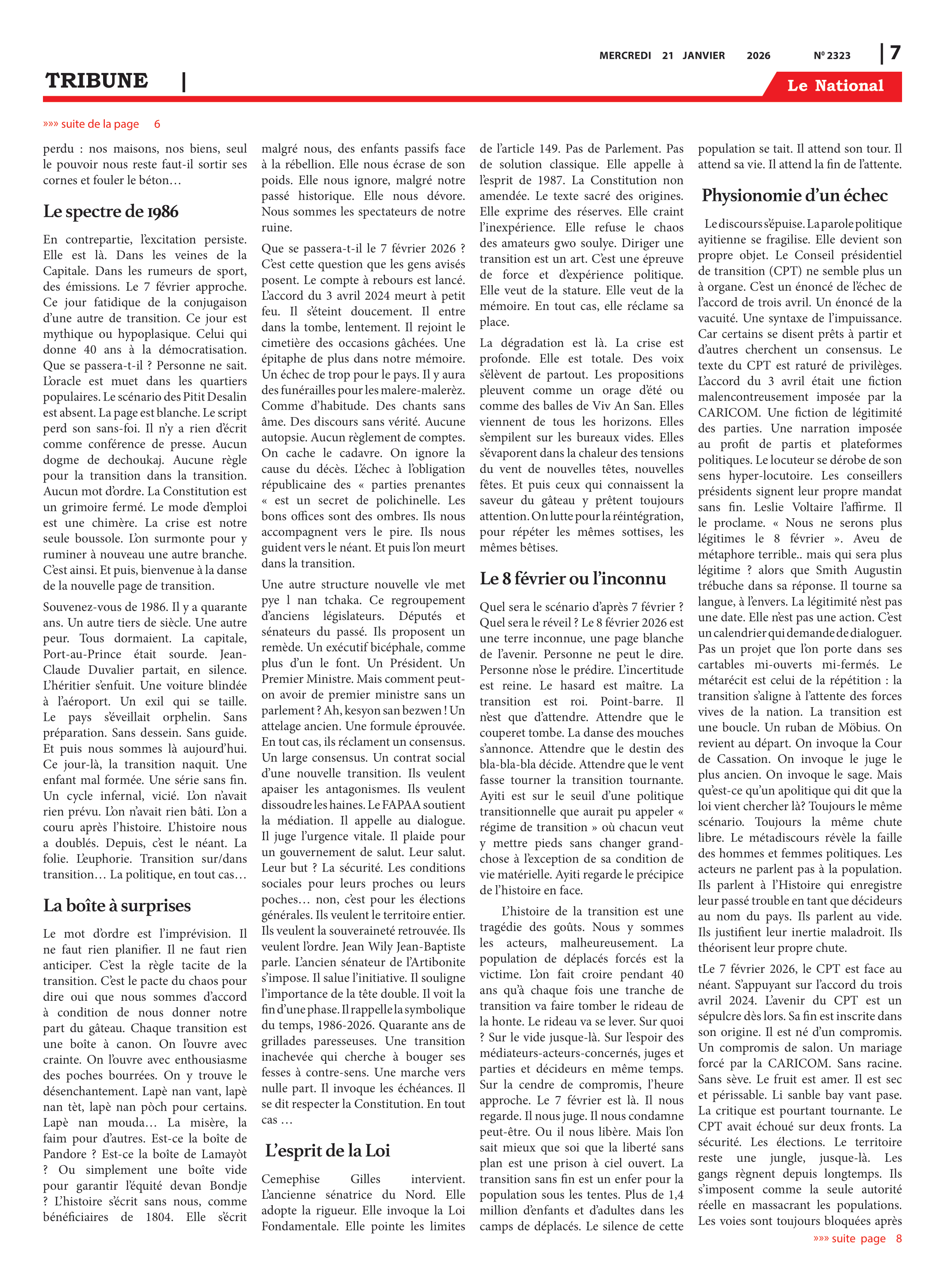 Page 7 de l'édition 2323