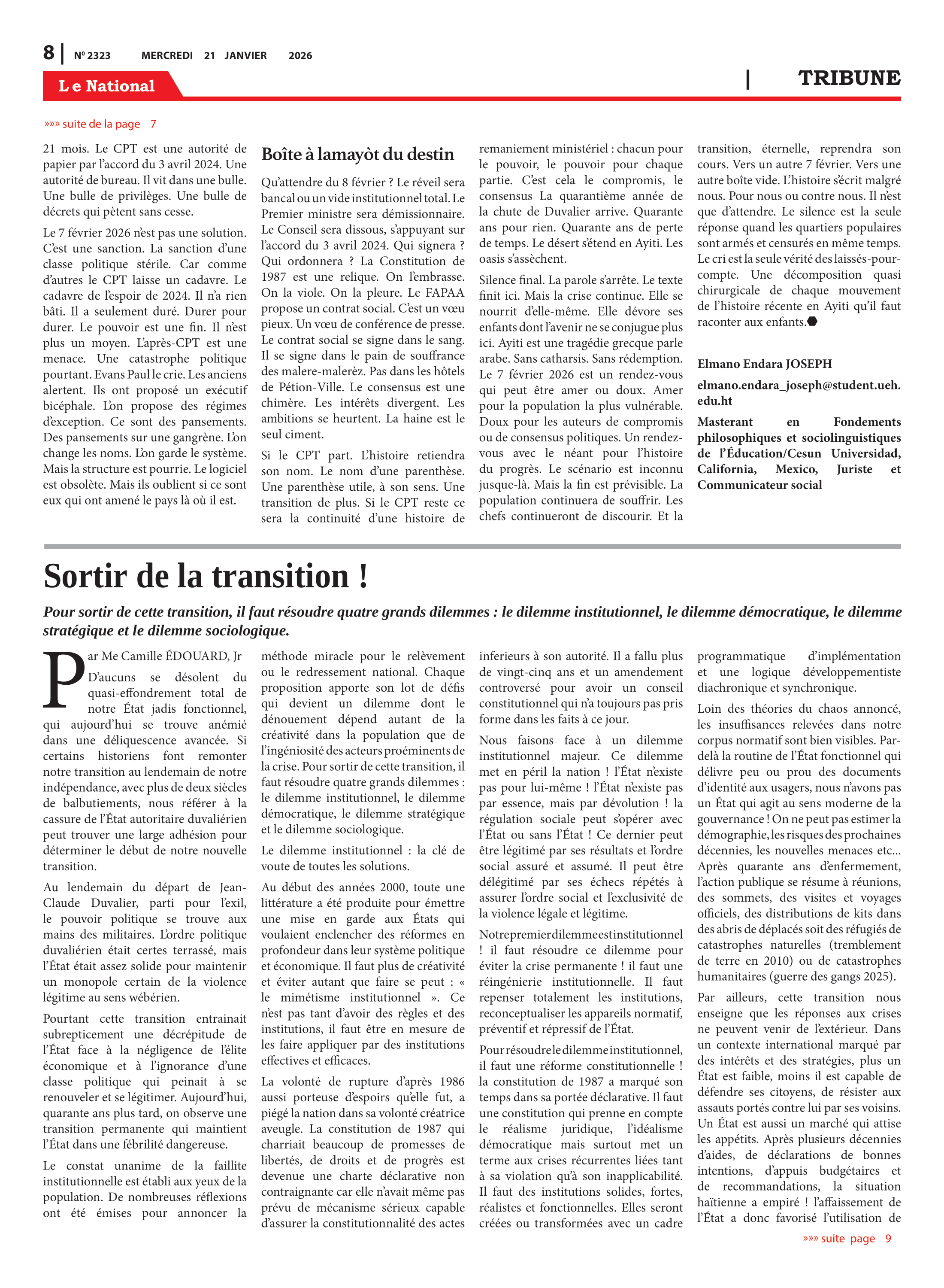 Page 8 de l'édition 2323