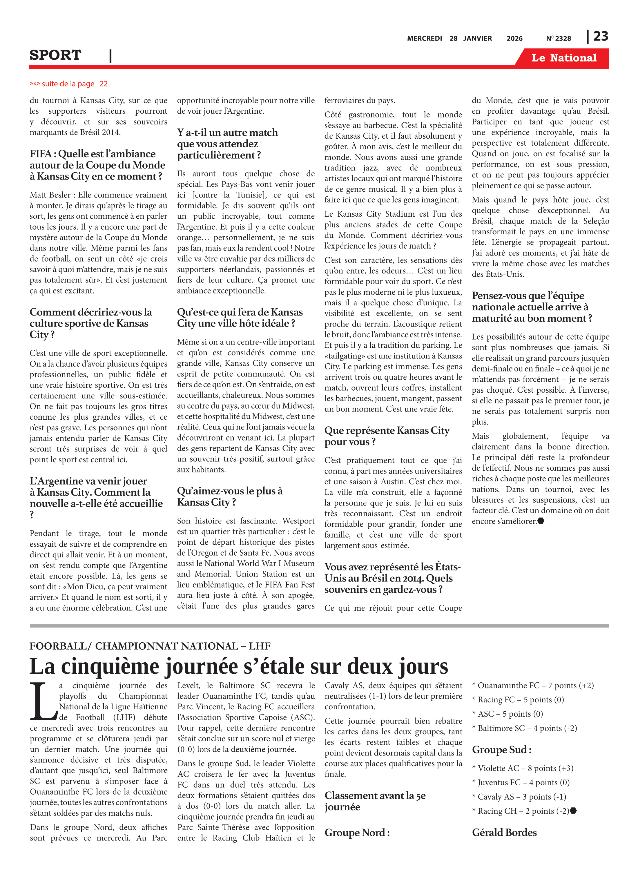 Page 23 de l'édition 2328