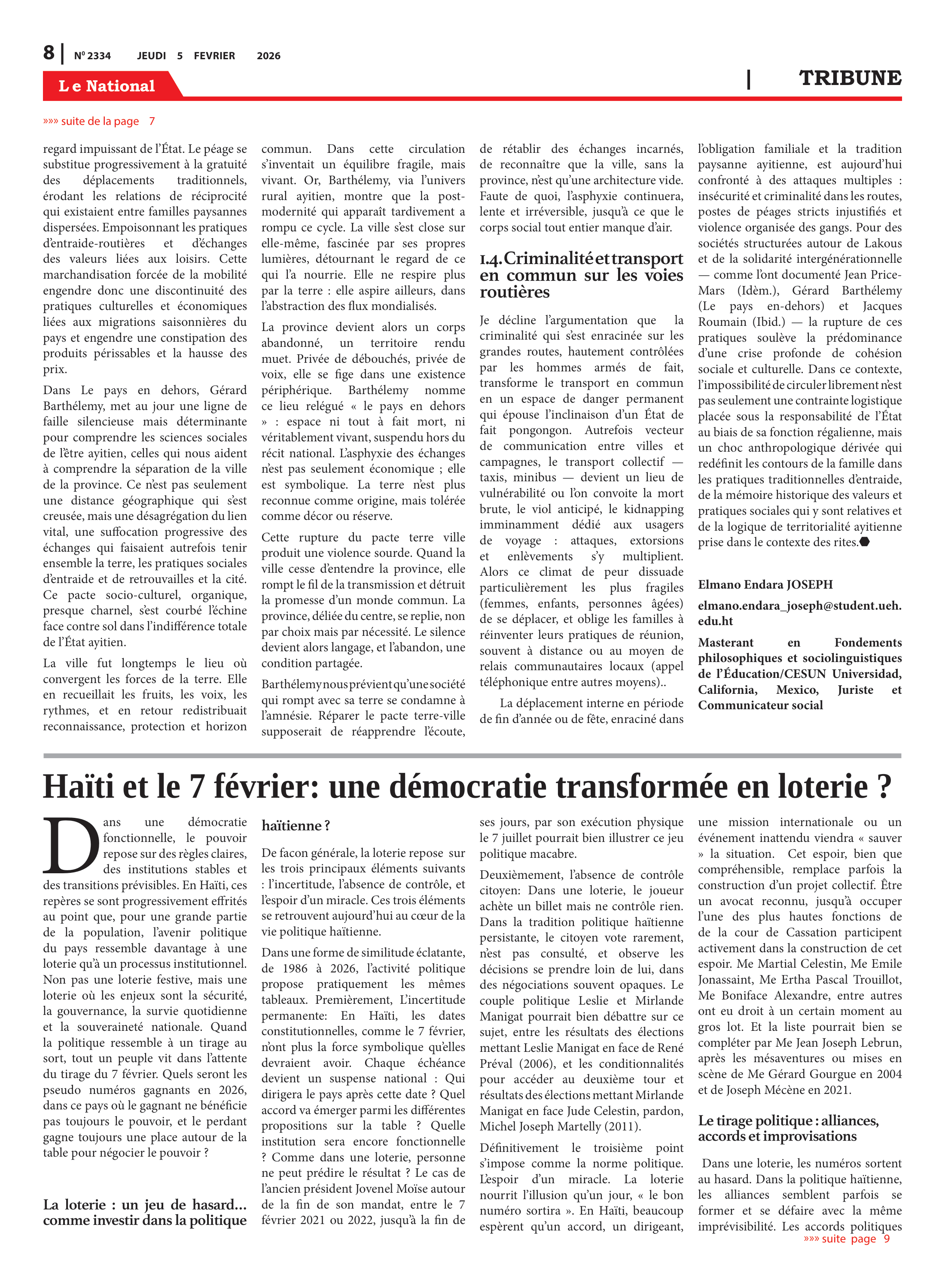 Page 8 de l'édition 2334