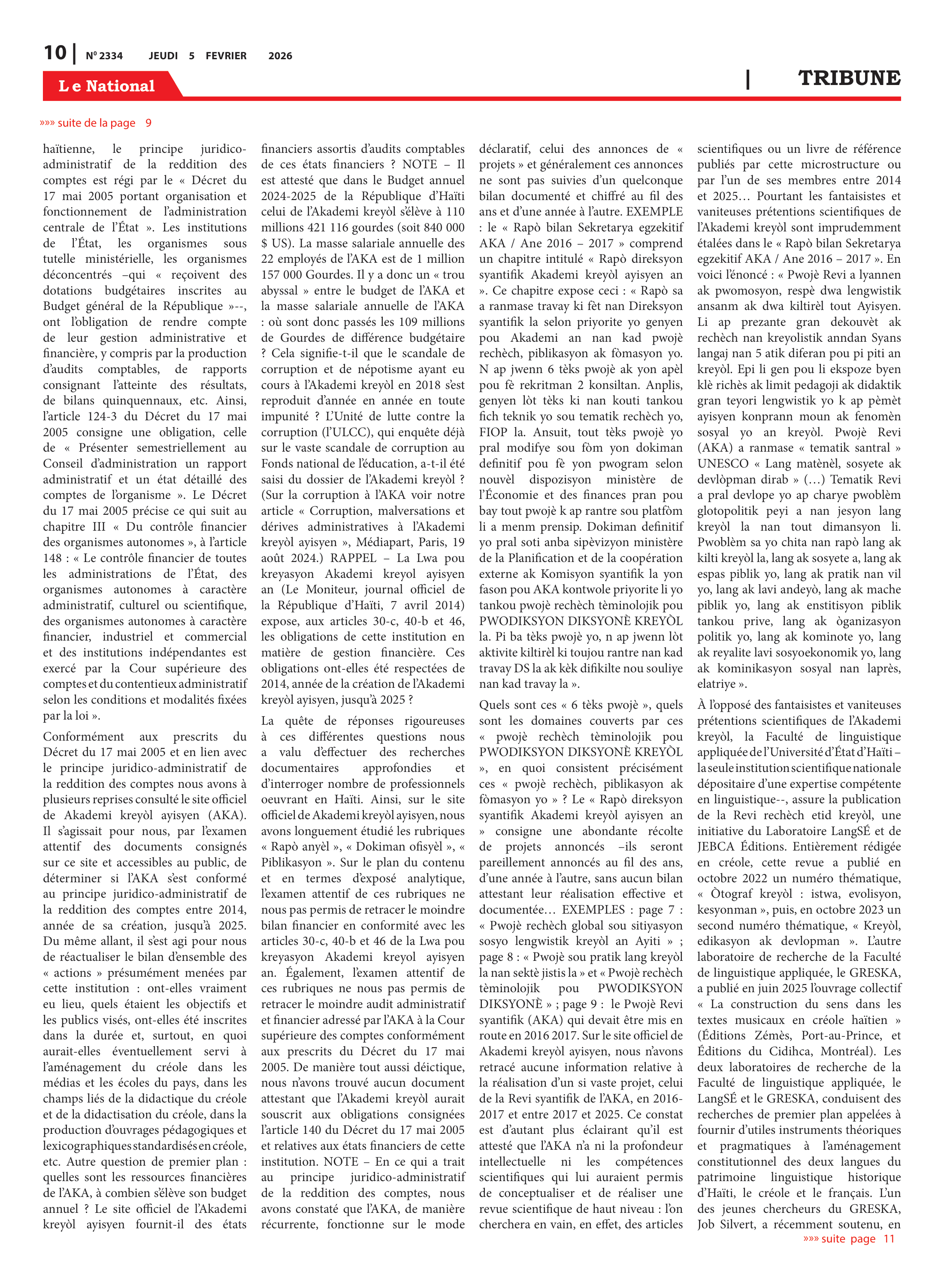 Page 10 de l'édition 2334