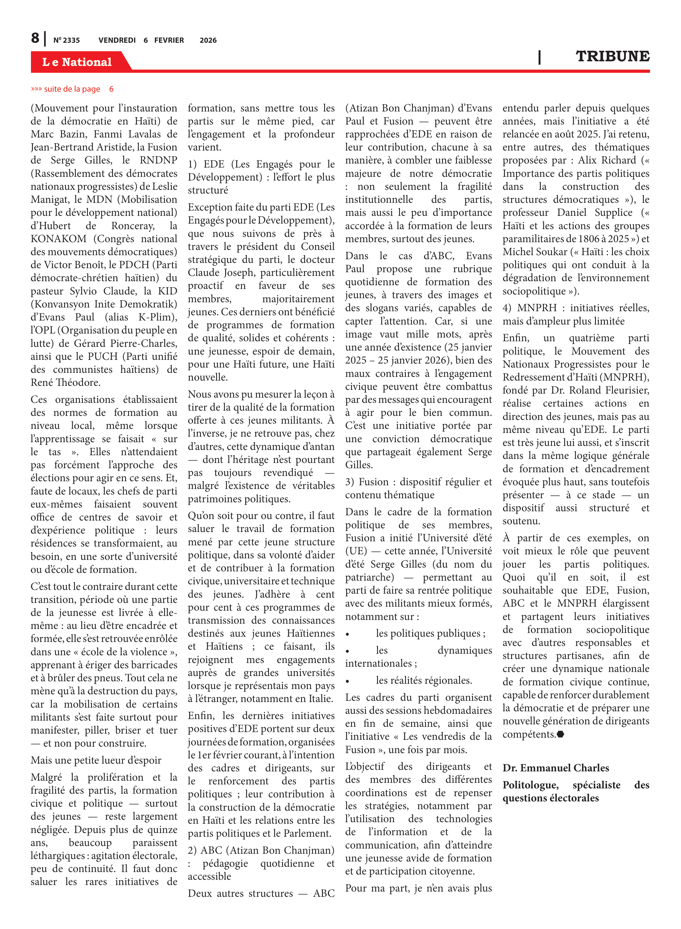 Page 8 de l'édition 2335