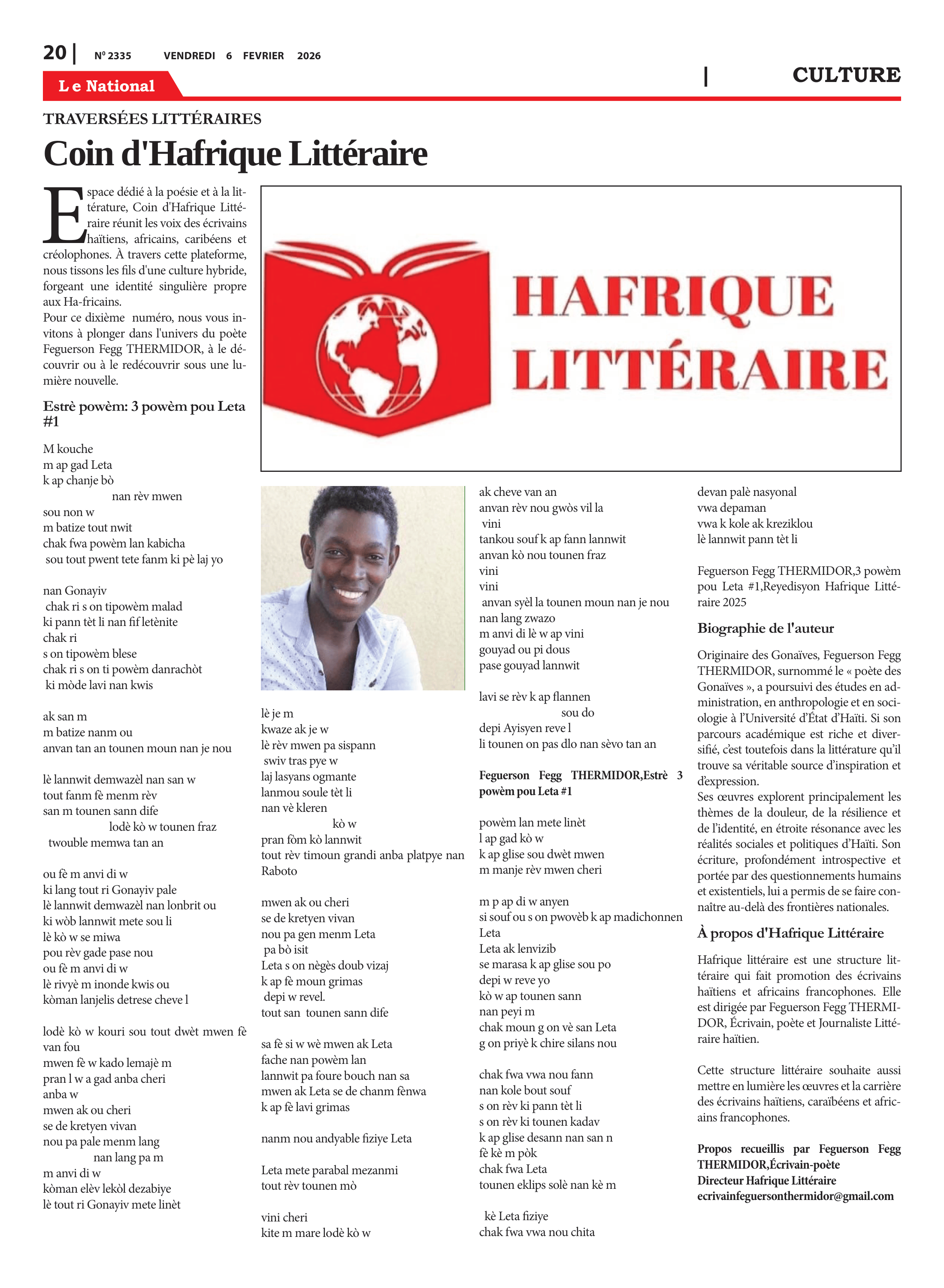 Page 20 de l'édition 2335