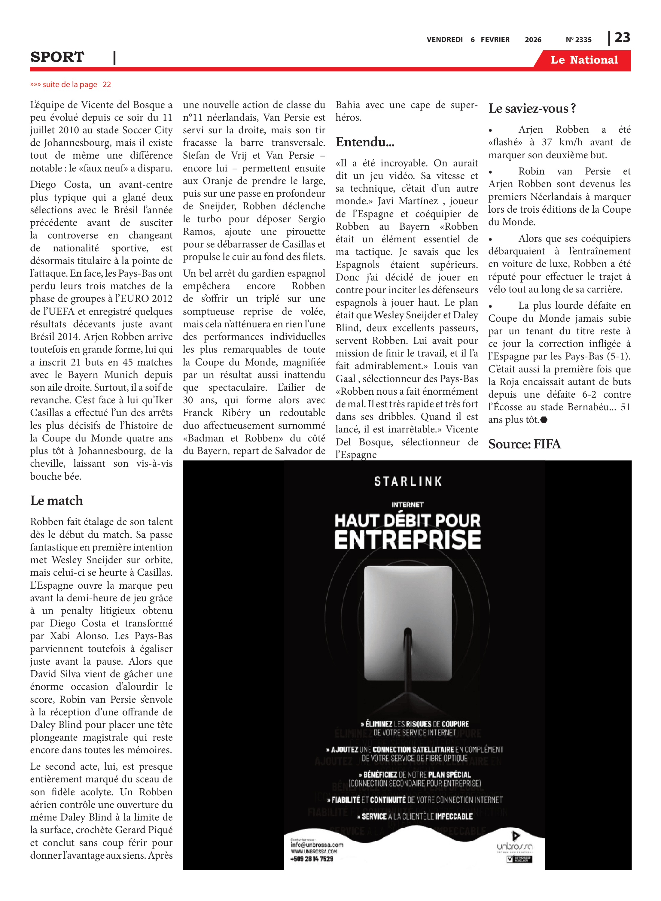 Page 23 de l'édition 2335
