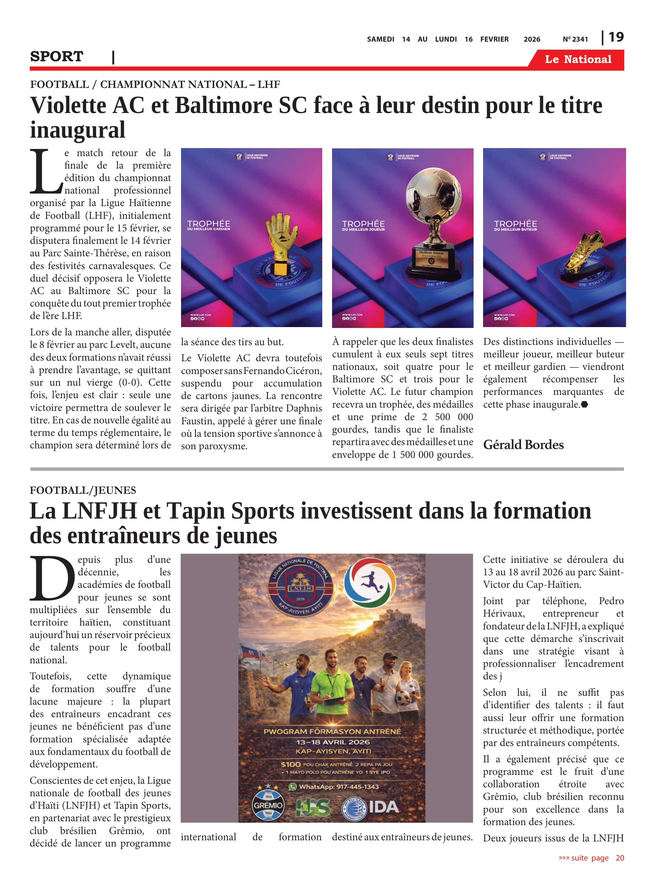 Page 19 de l'édition 2341