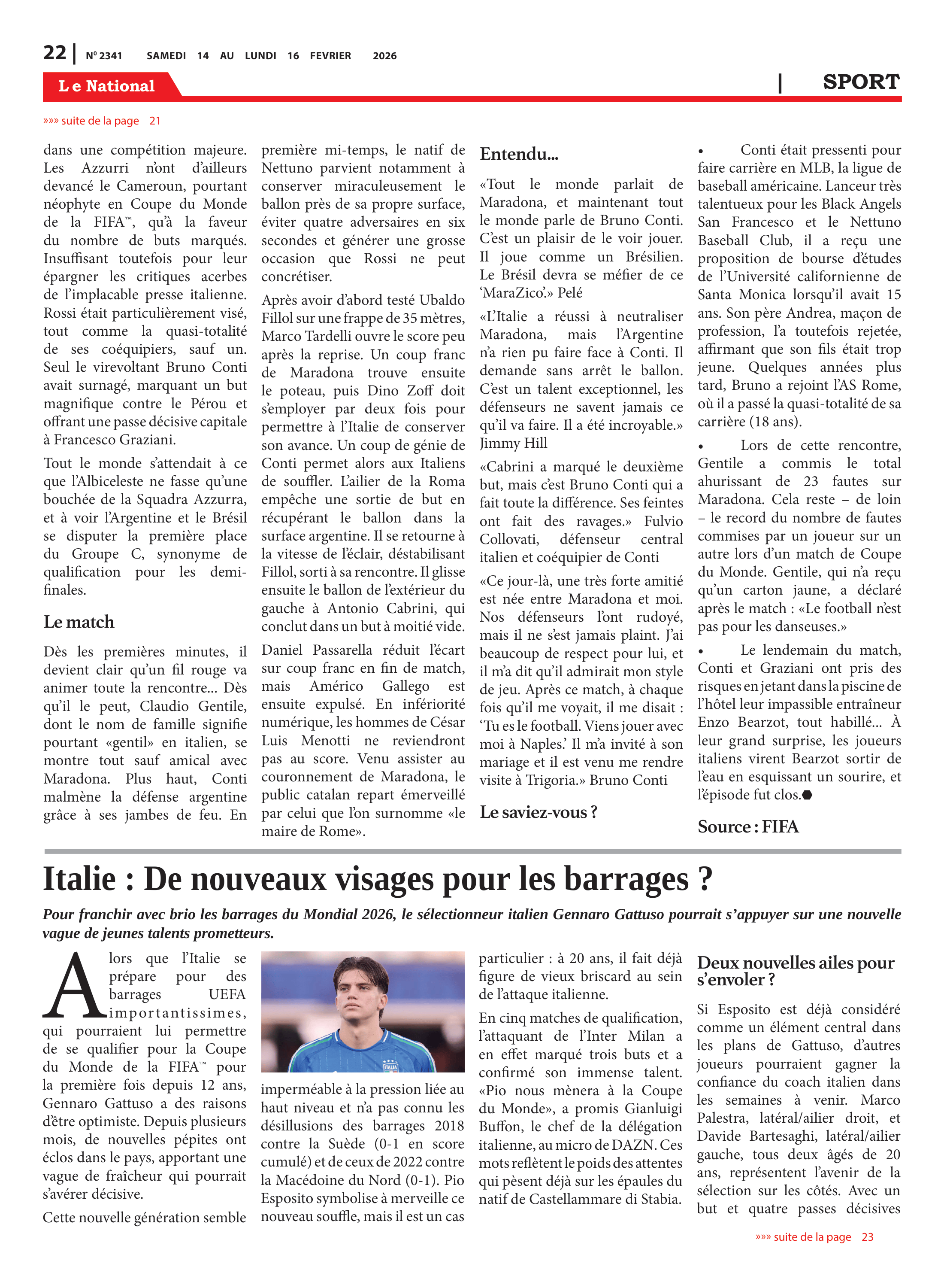 Page 22 de l'édition 2341