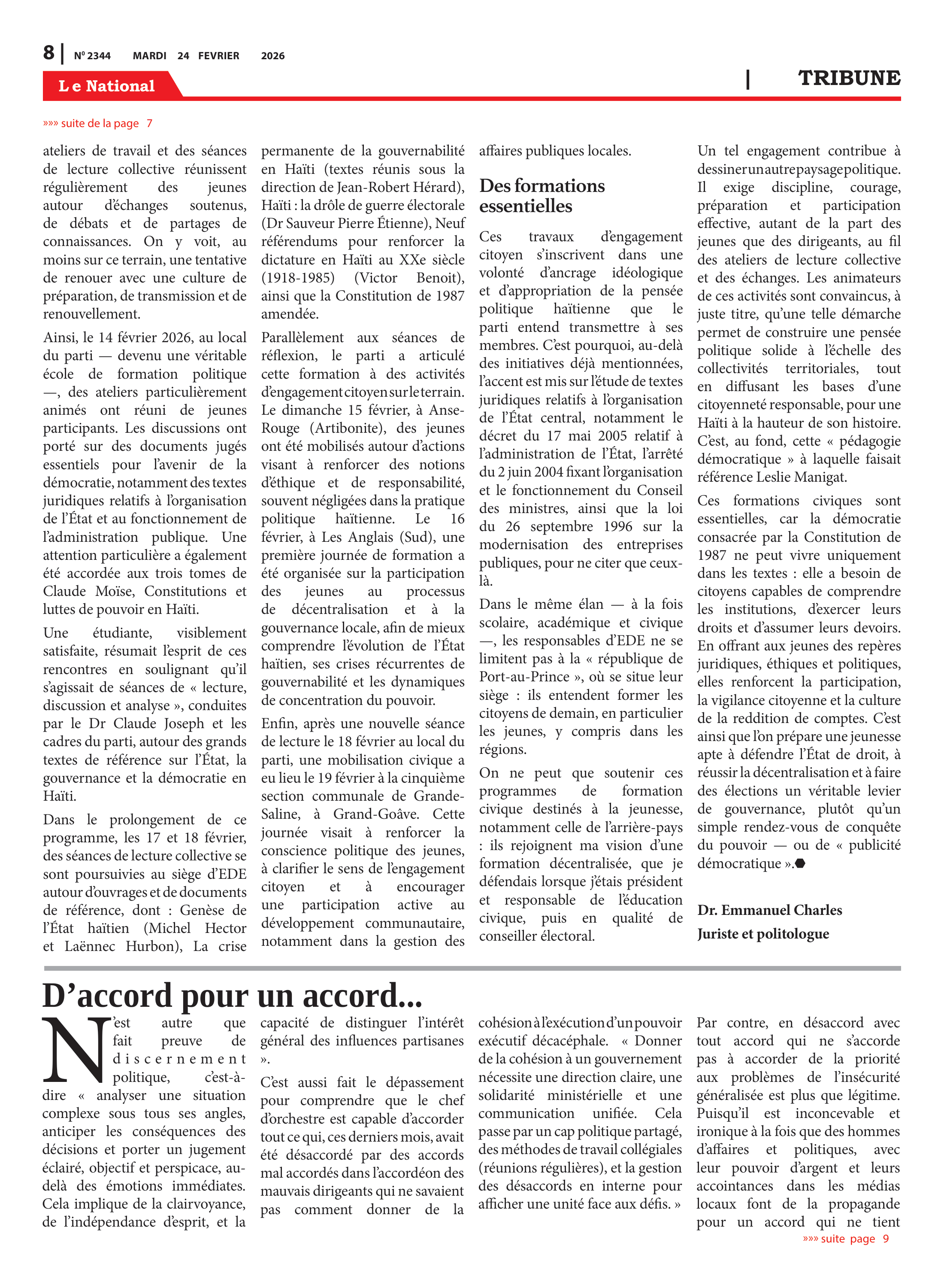 Page 8 de l'édition 2344