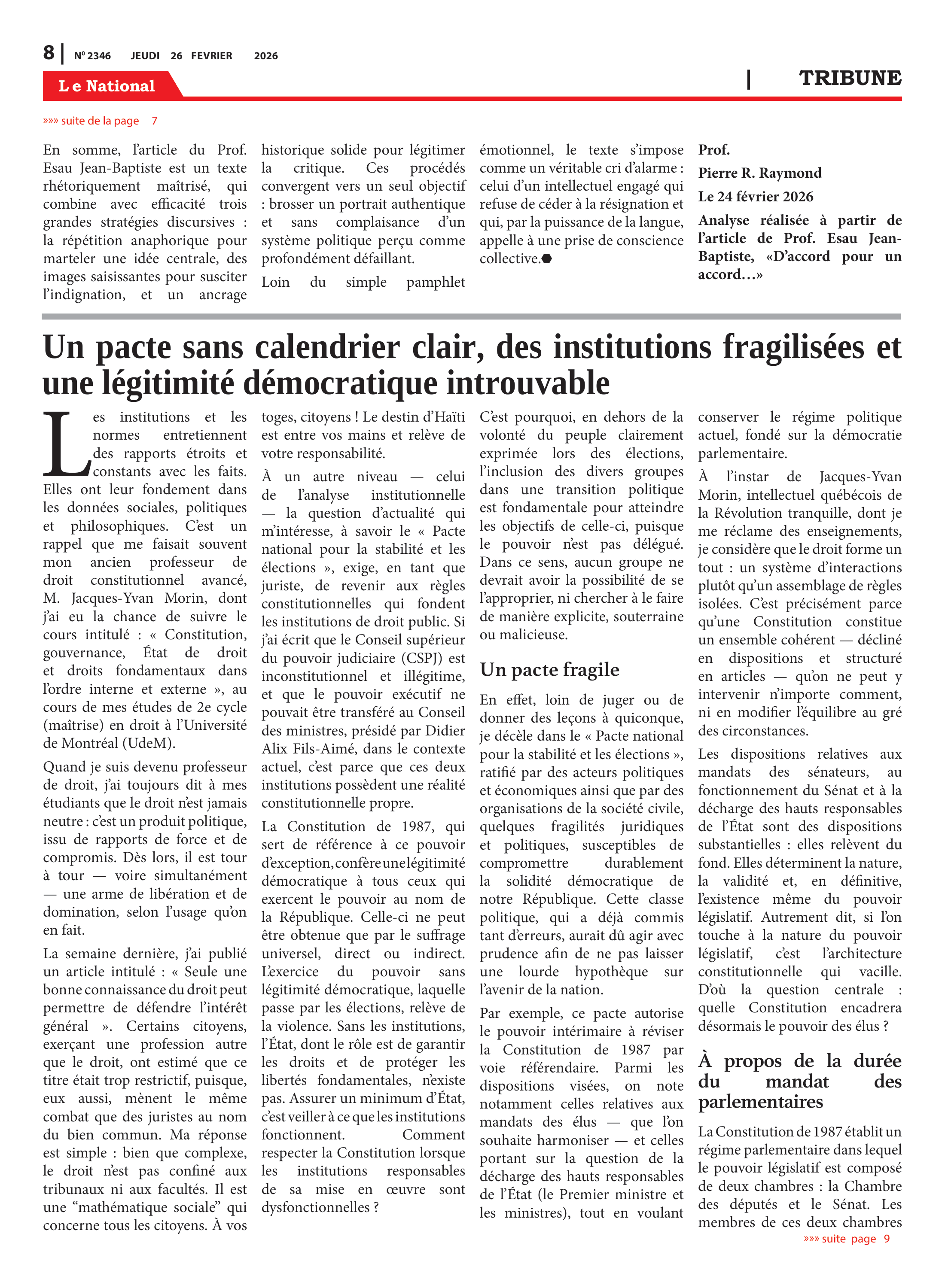 Page 8 de l'édition 2346