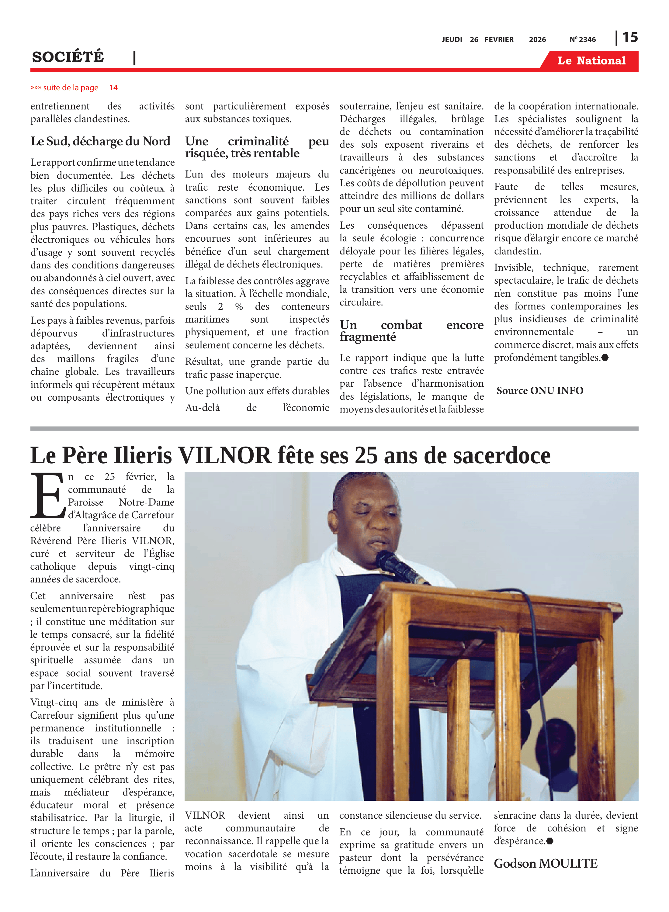 Page 15 de l'édition 2346