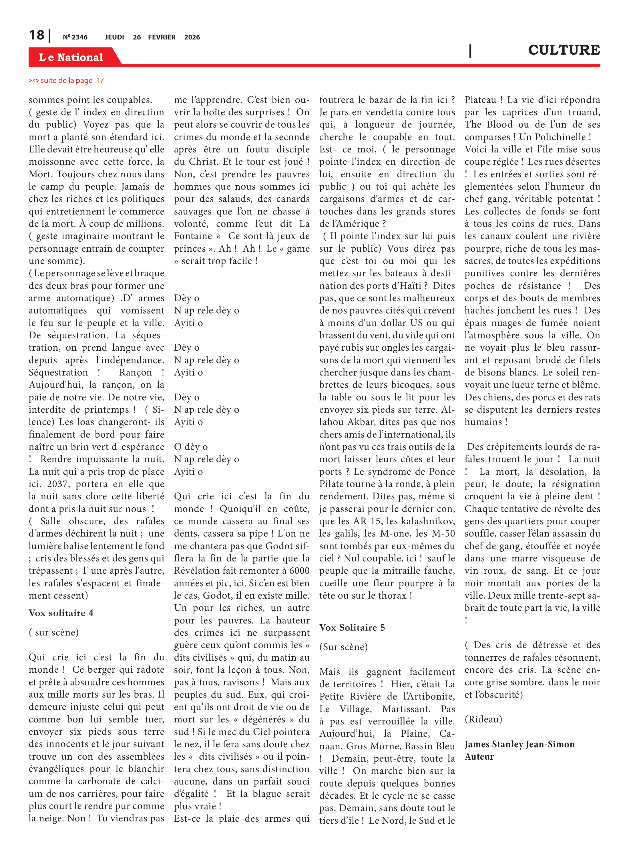 Page 18 de l'édition 2346