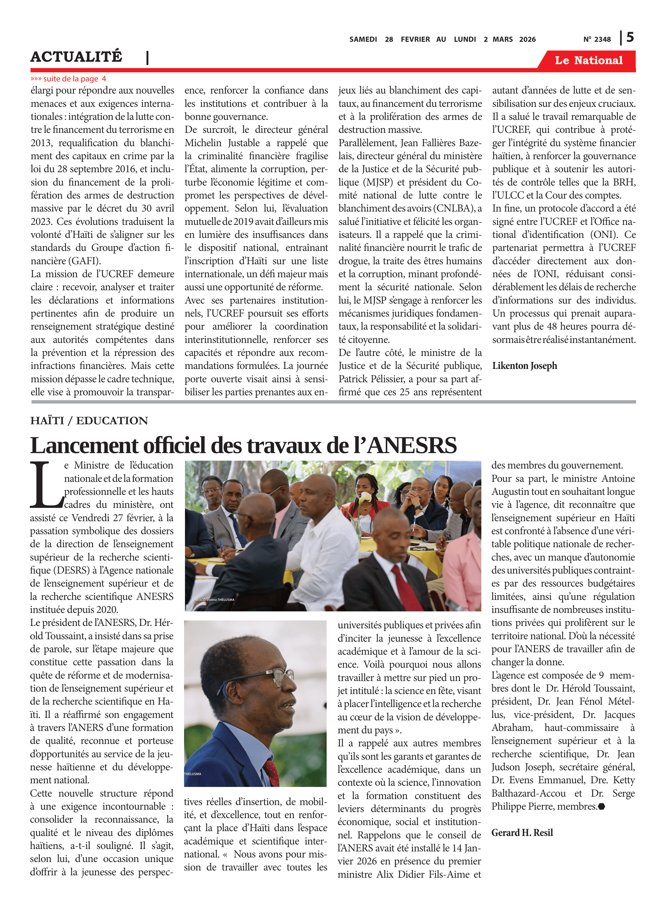 Page 5 de l'édition 2348