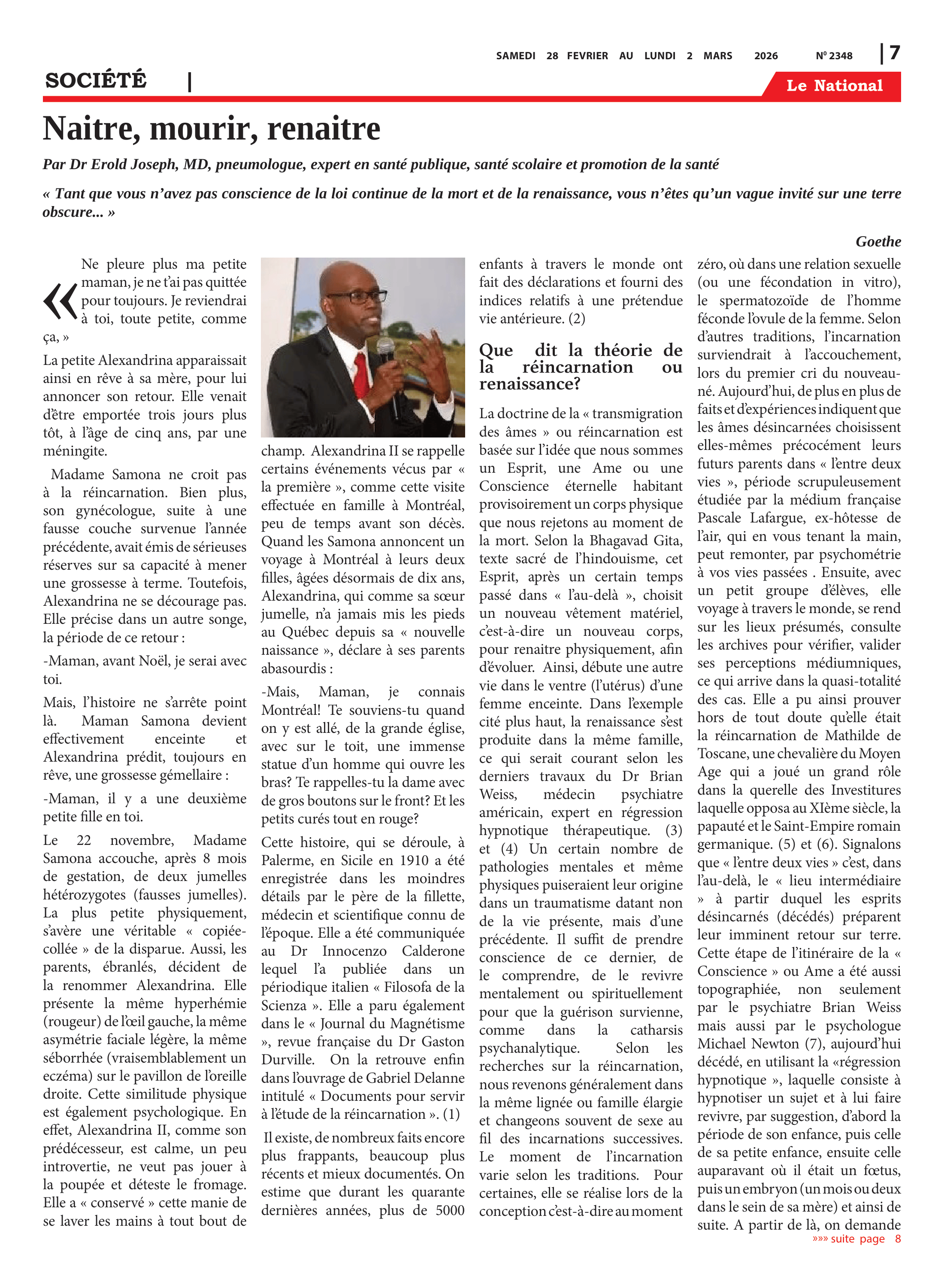 Page 7 de l'édition 2348