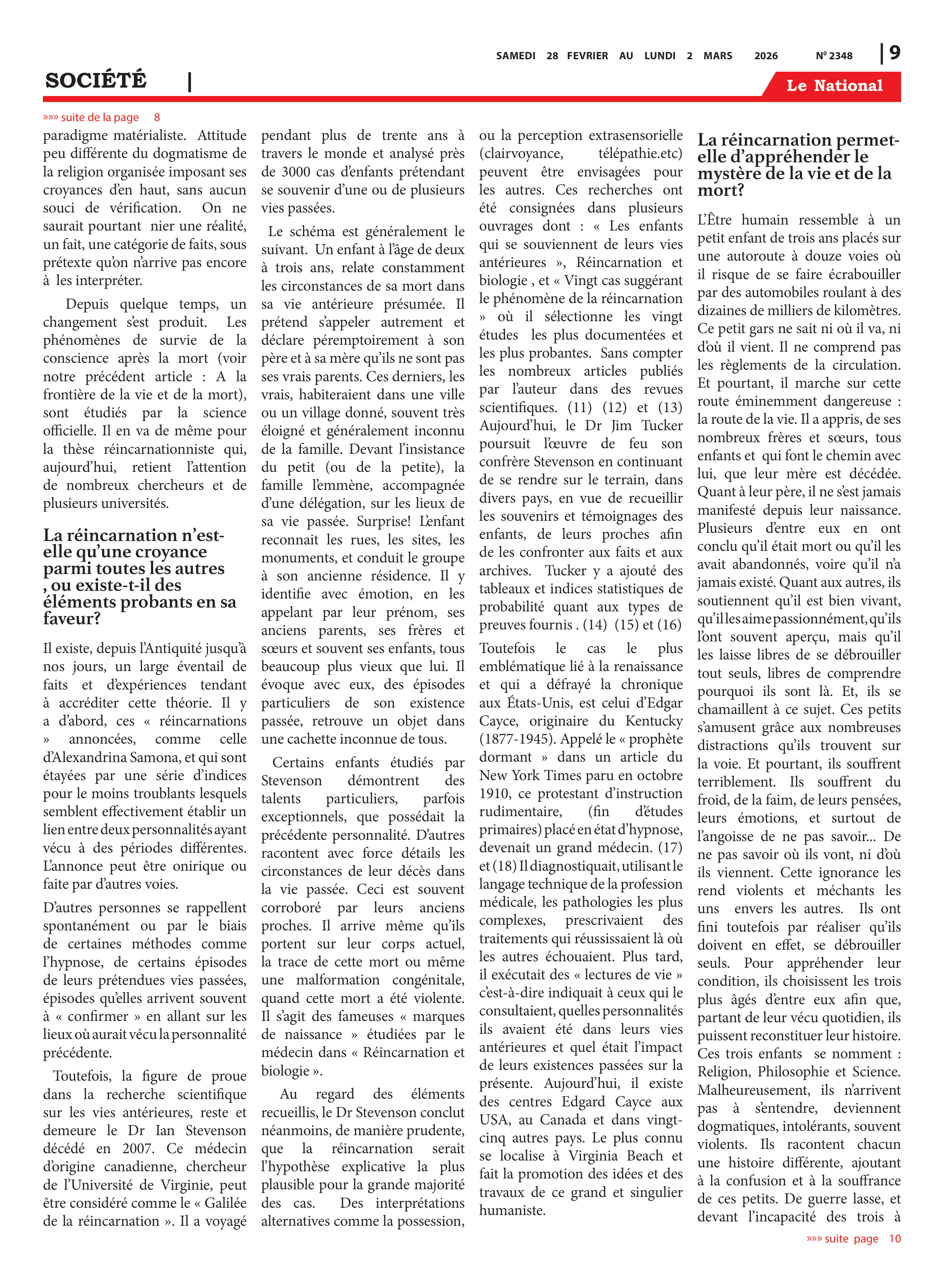 Page 9 de l'édition 2348