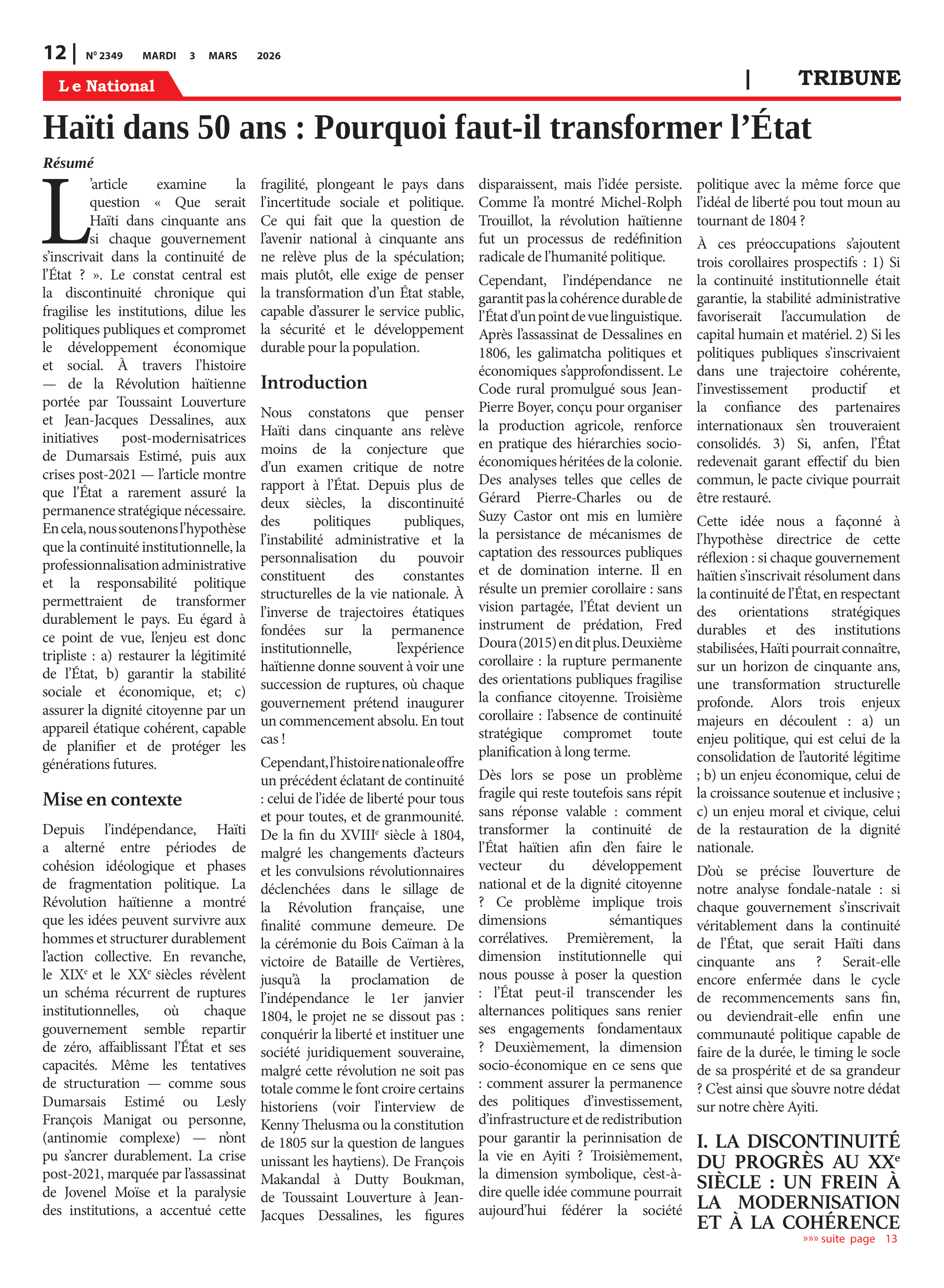 Page 12 de l'édition 2349