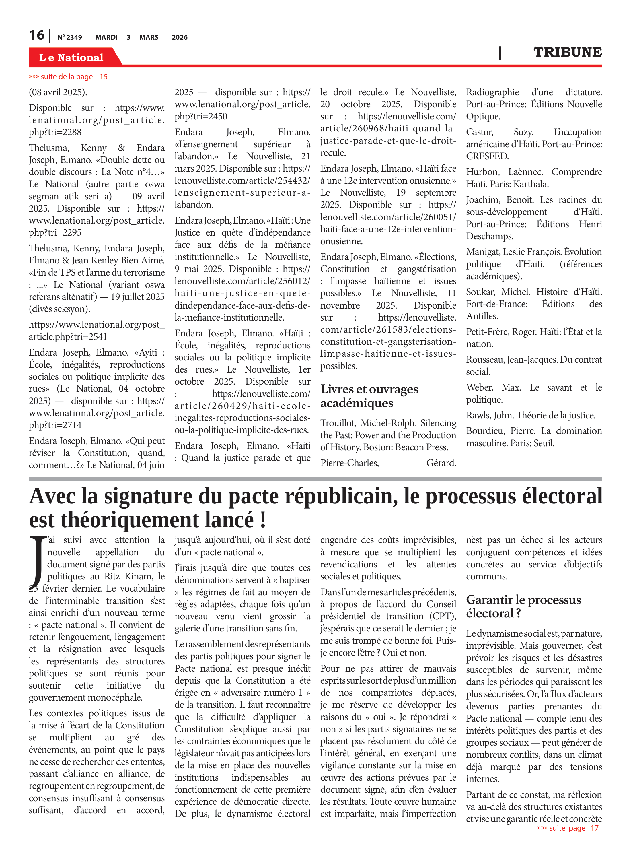 Page 16 de l'édition 2349
