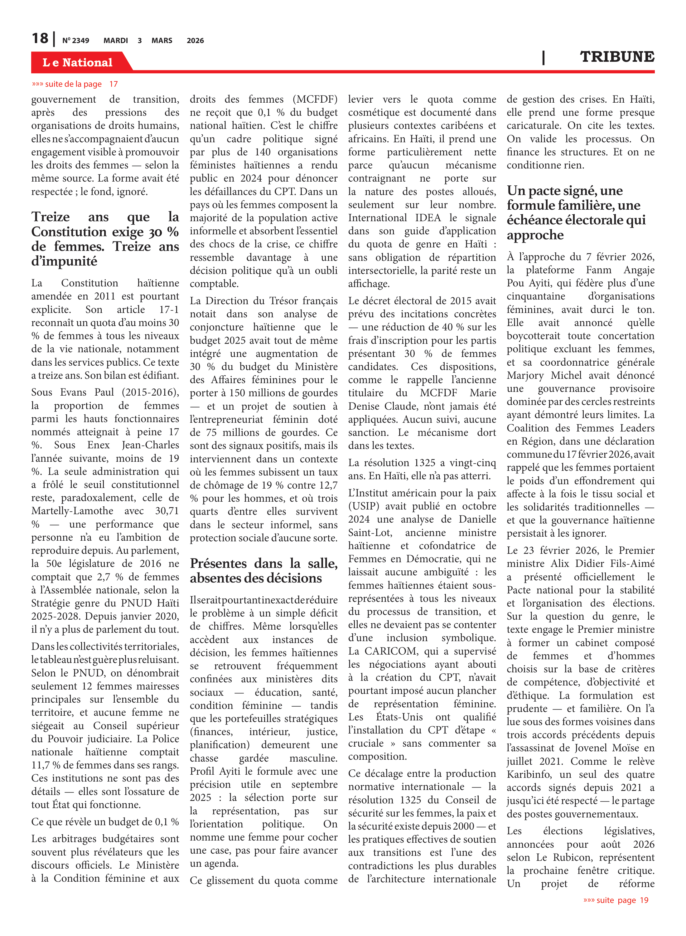 Page 18 de l'édition 2349