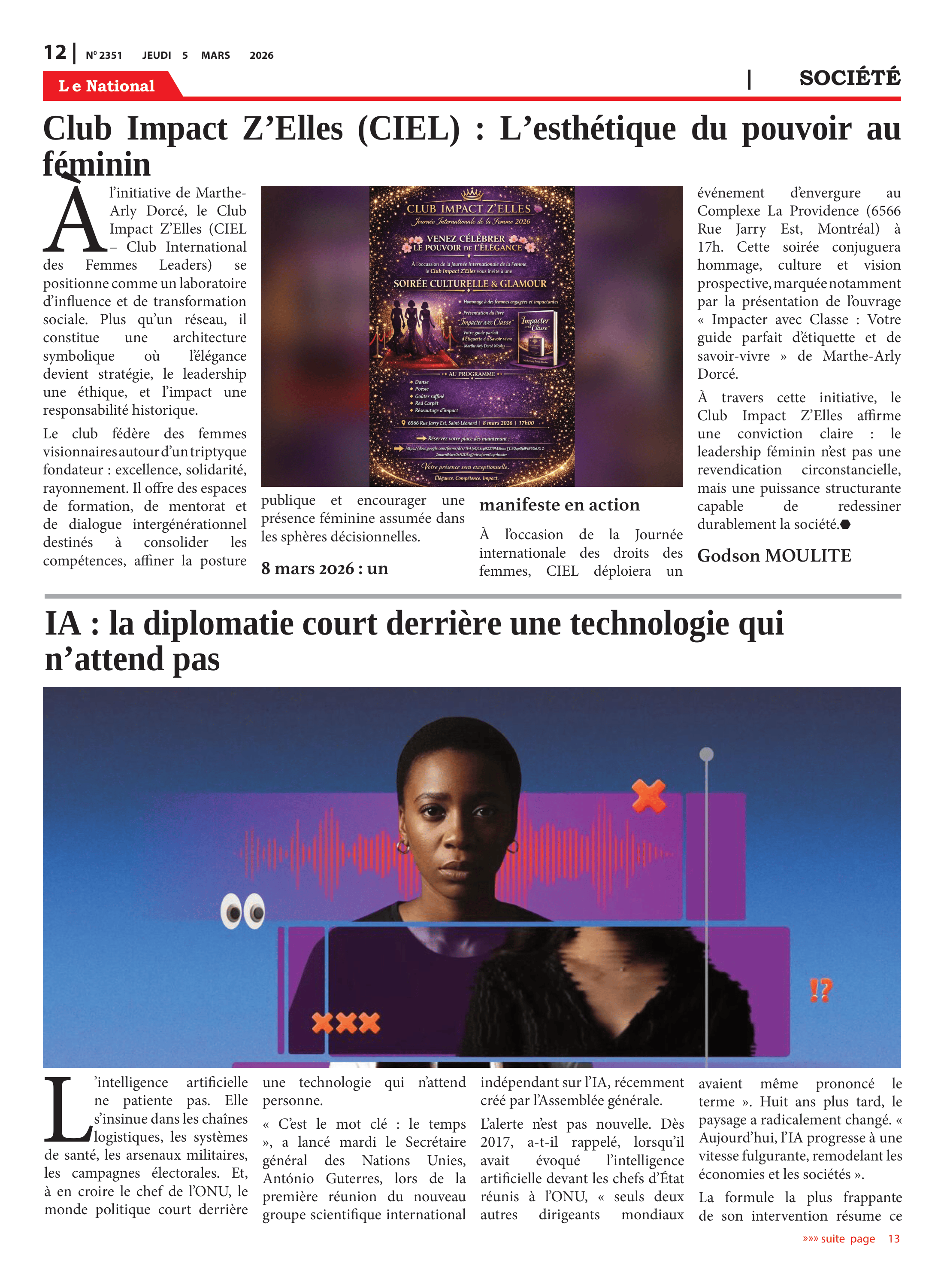 Page 12 de l'édition 2351