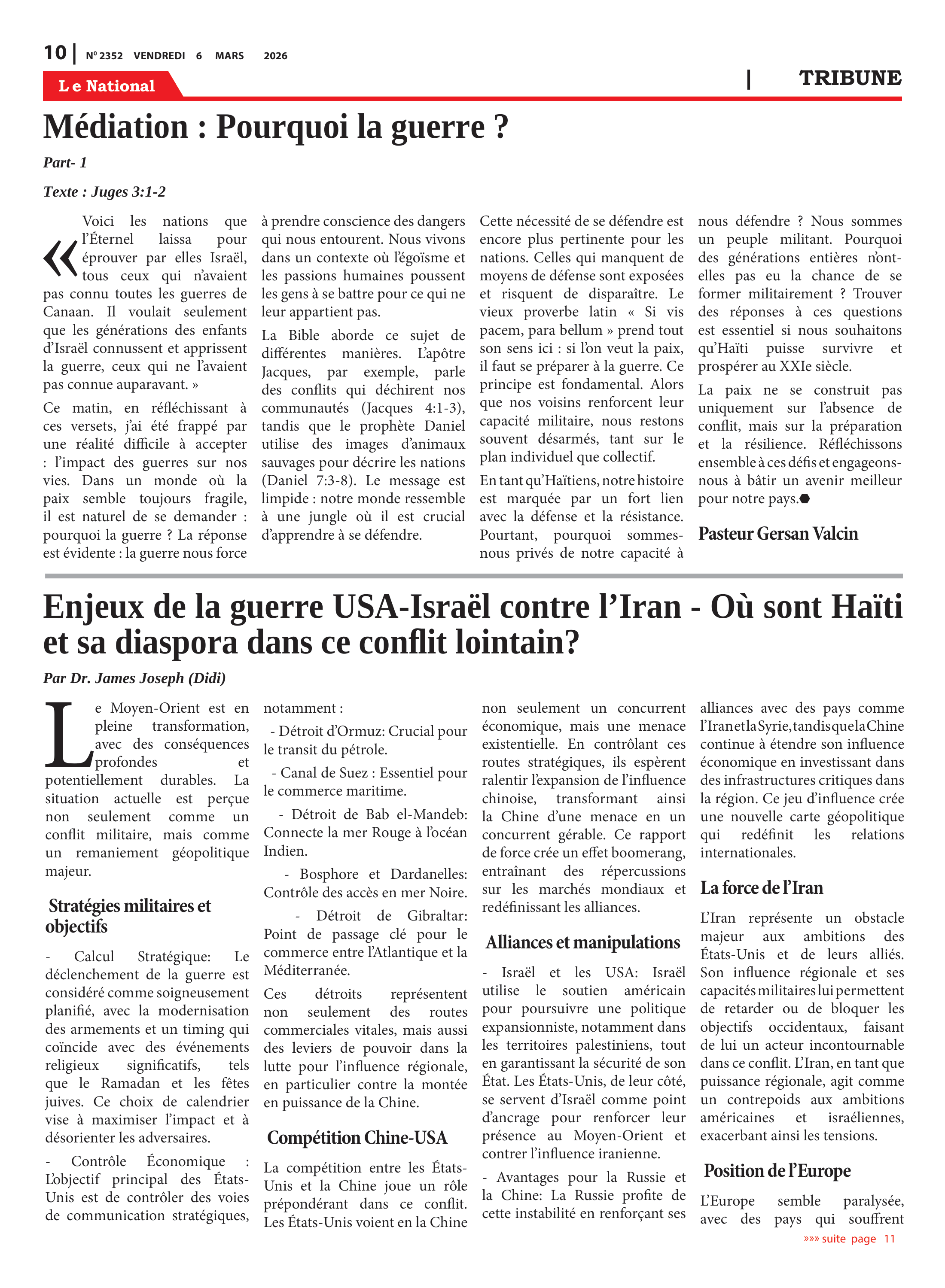 Page 10 de l'édition 2352