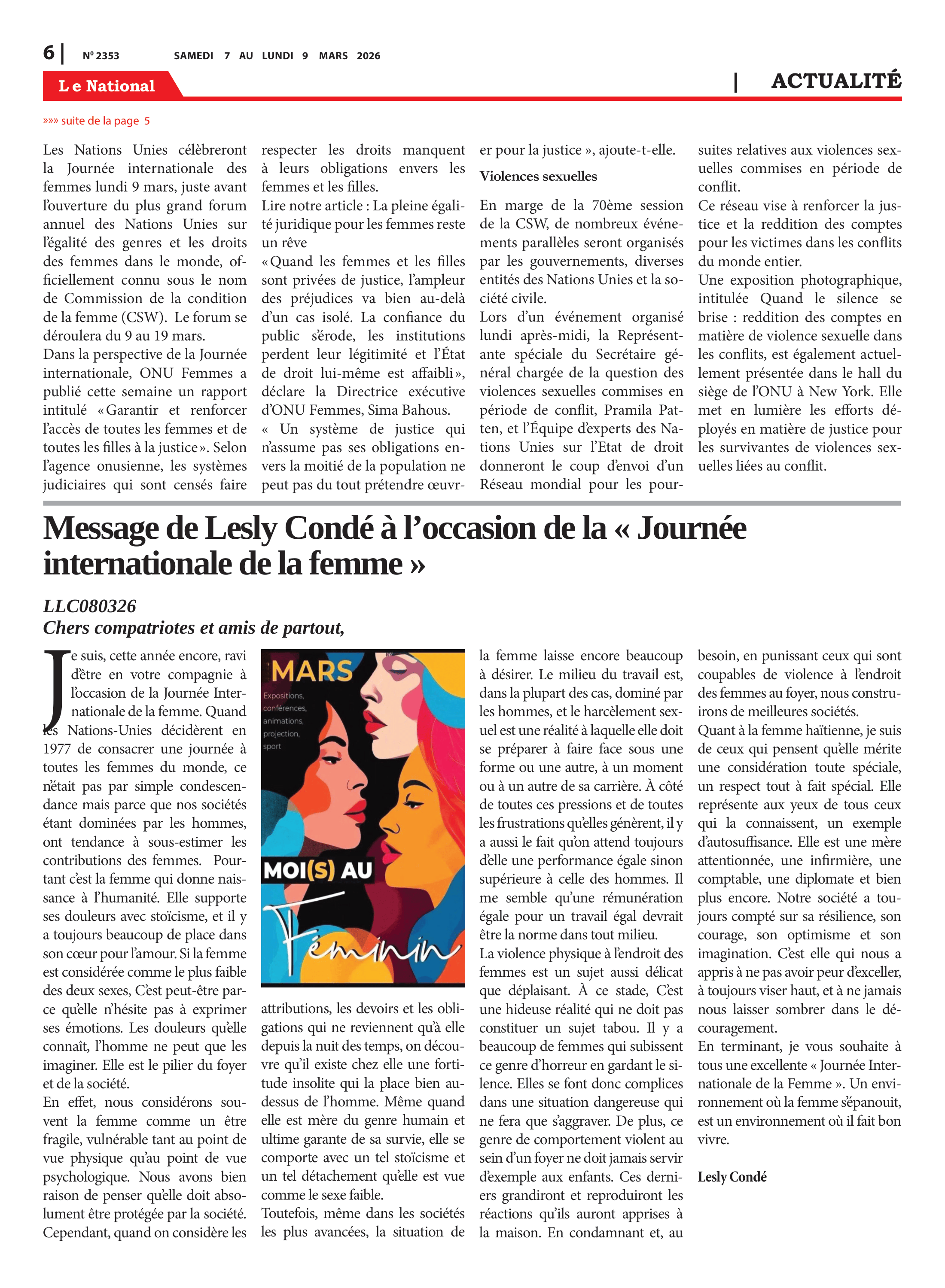 Page 6 de l'édition 2353