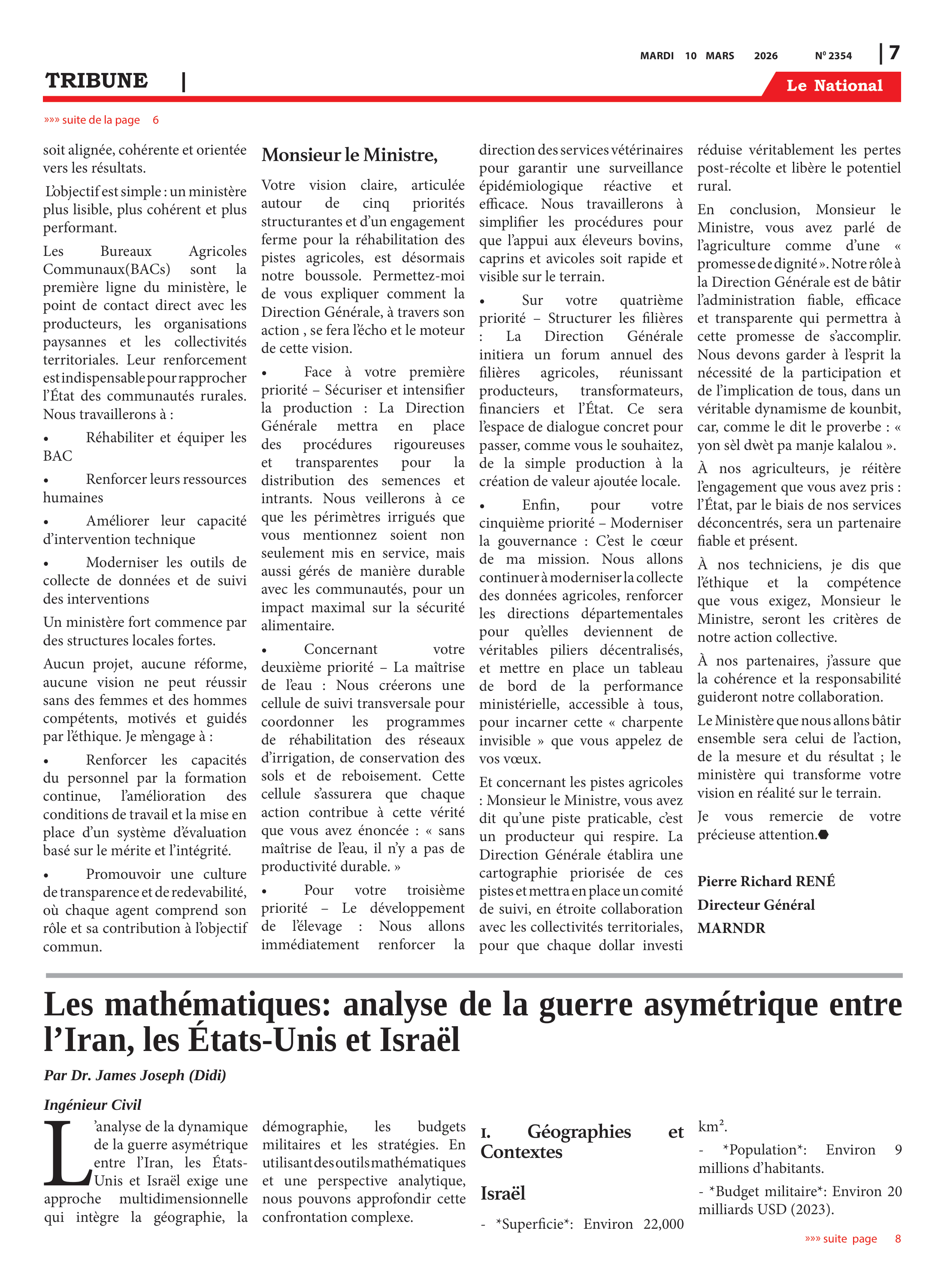 Page 7 de l'édition 2354