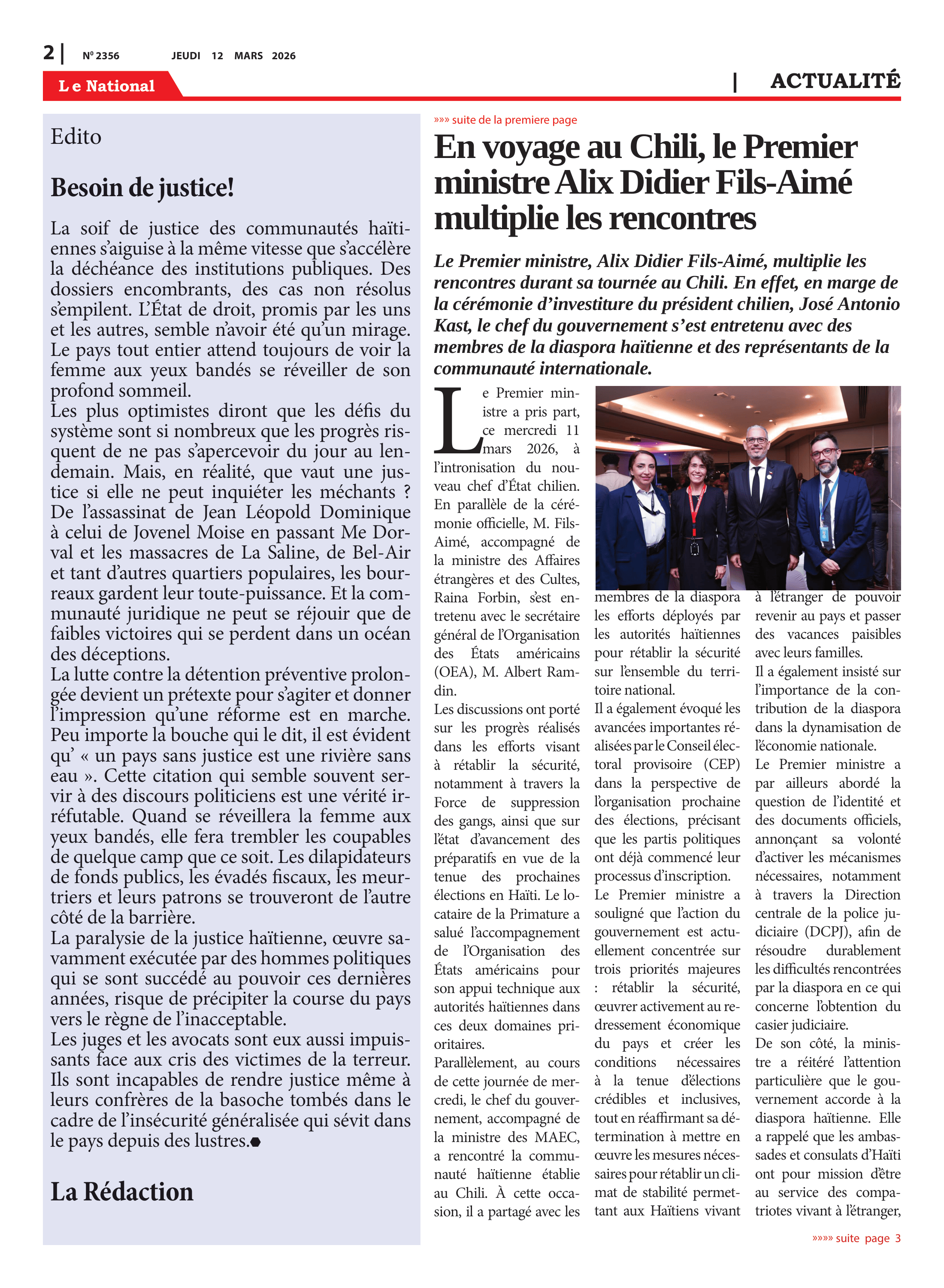Page 2 de l'édition 2356