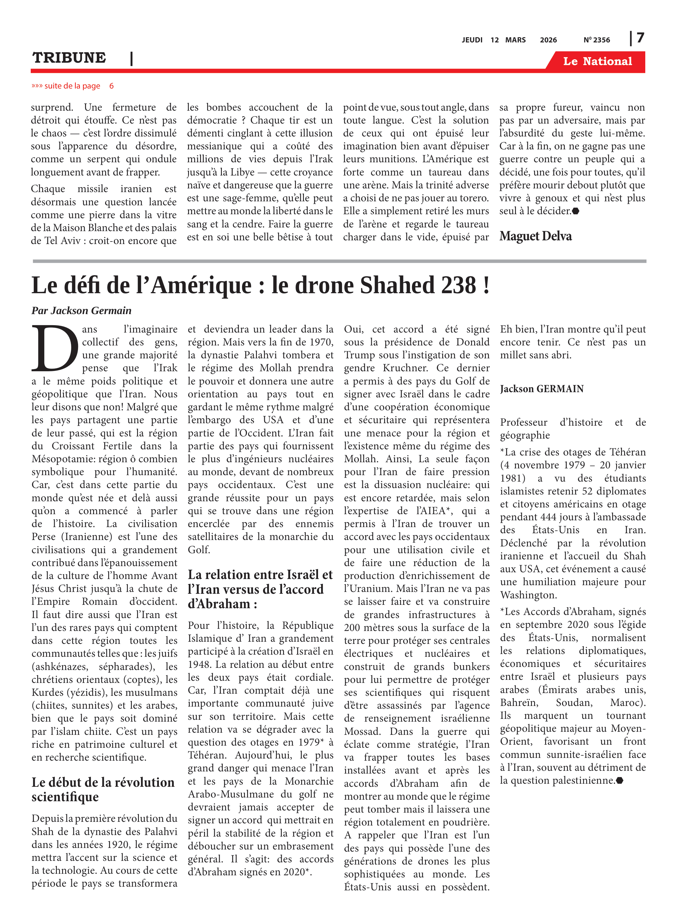 Page 7 de l'édition 2356