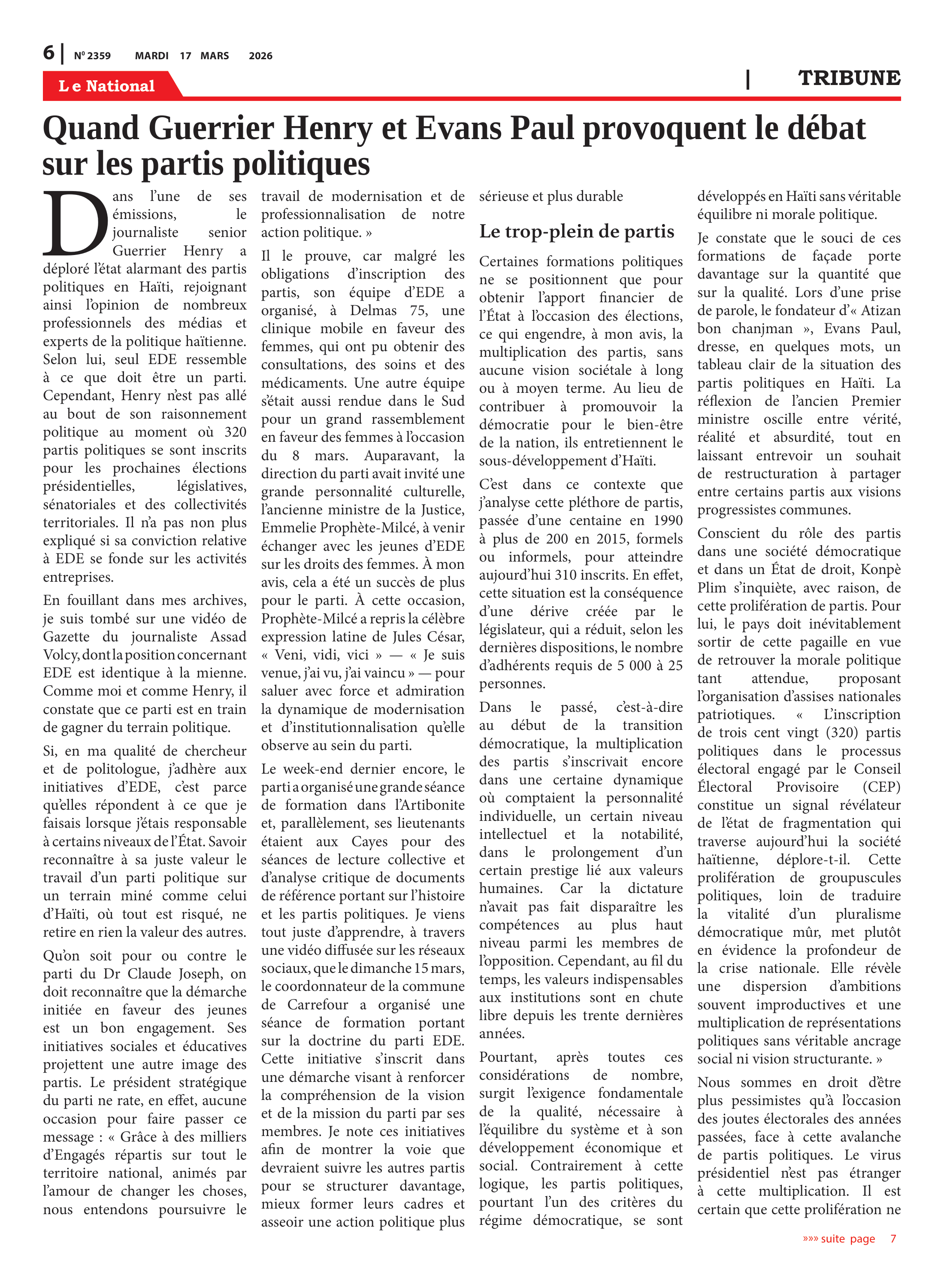 Page 6 de l'édition 2359
