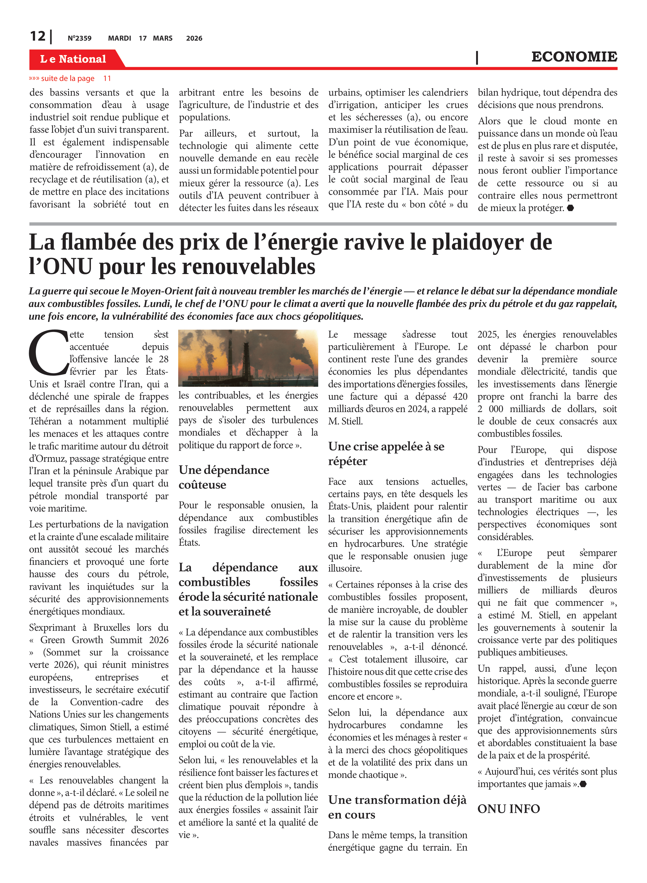 Page 12 de l'édition 2359