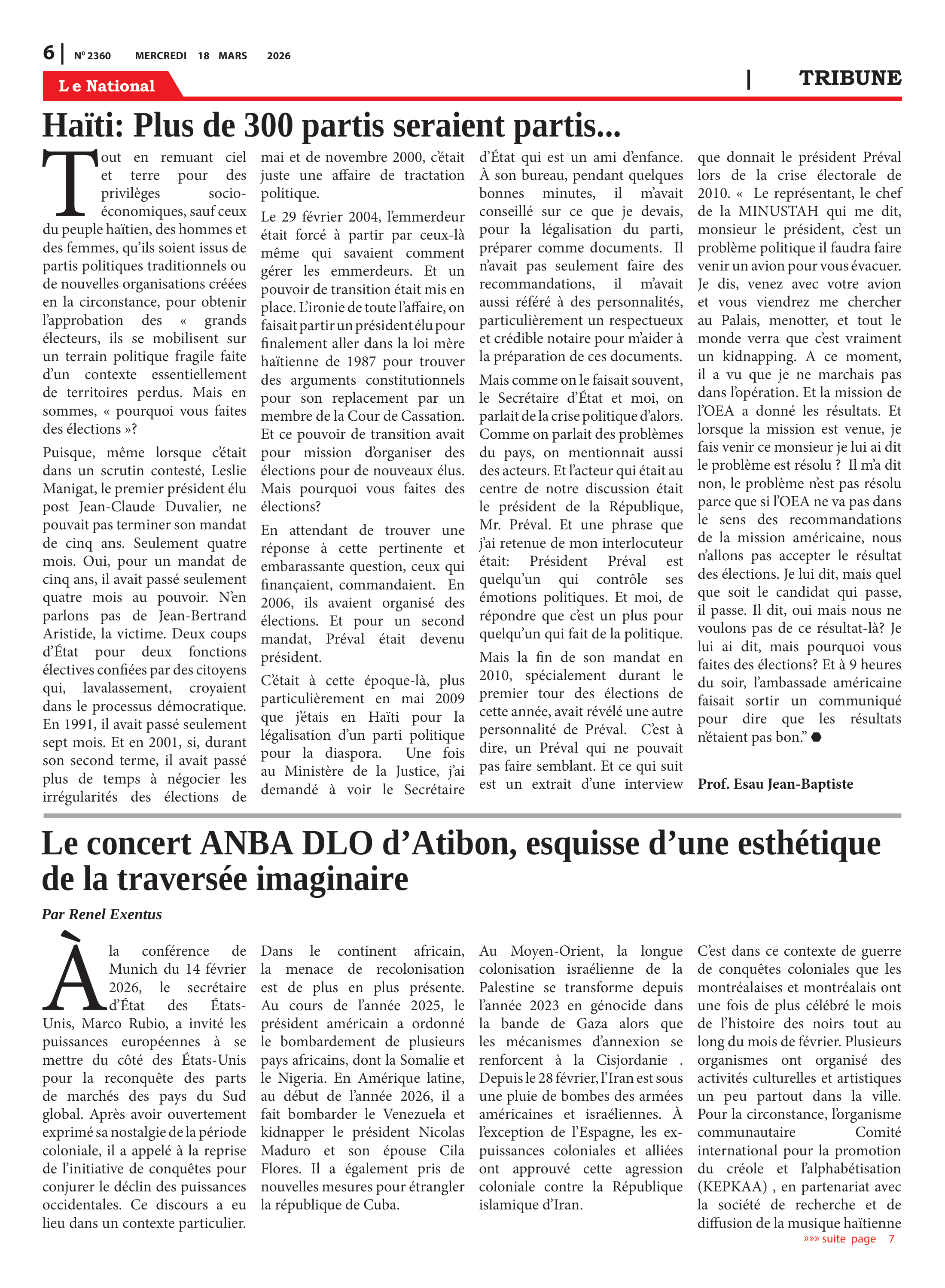 Page 6 de l'édition 2360