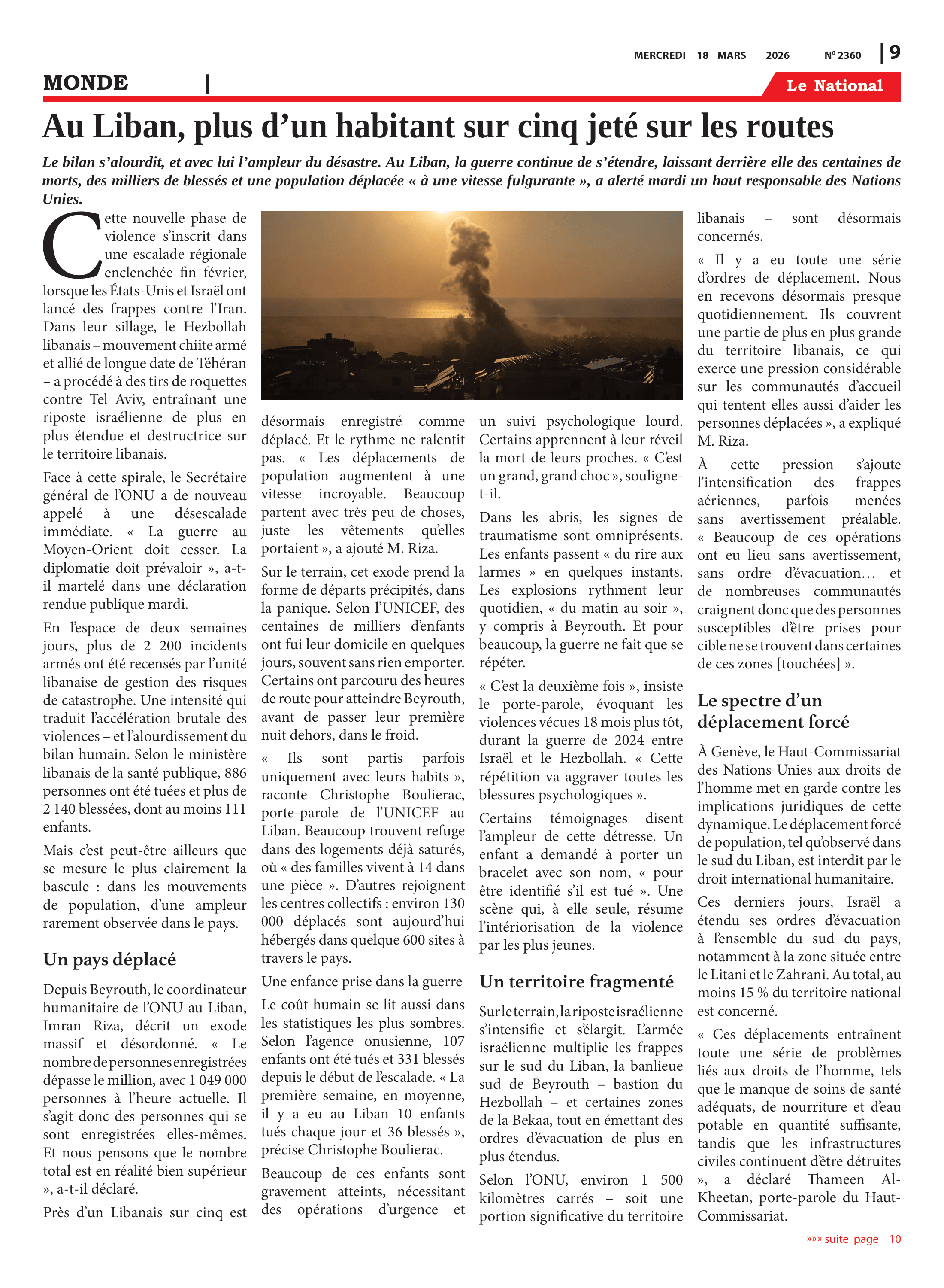 Page 9 de l'édition 2360