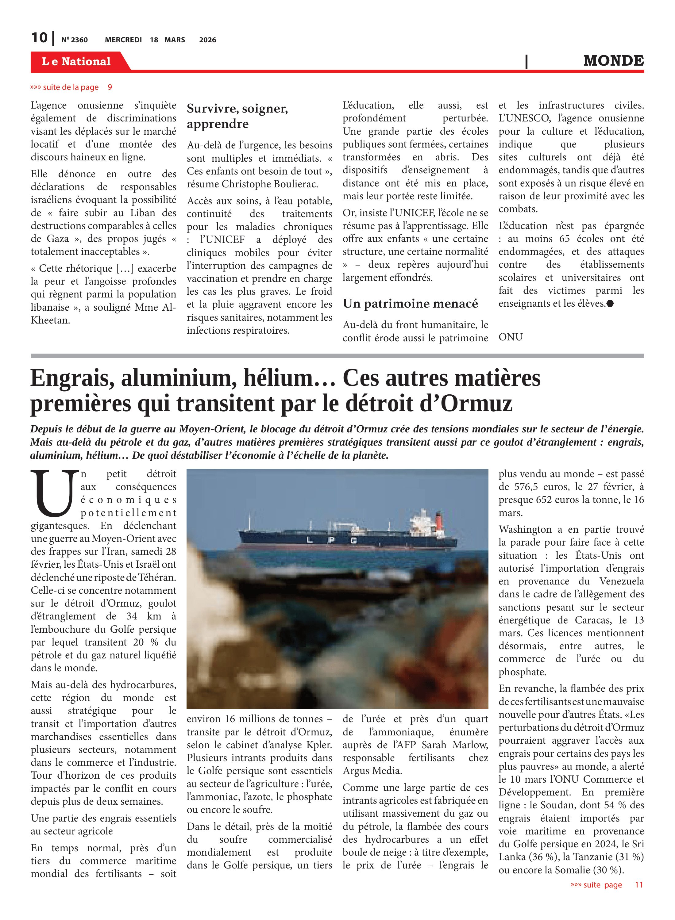 Page 10 de l'édition 2360